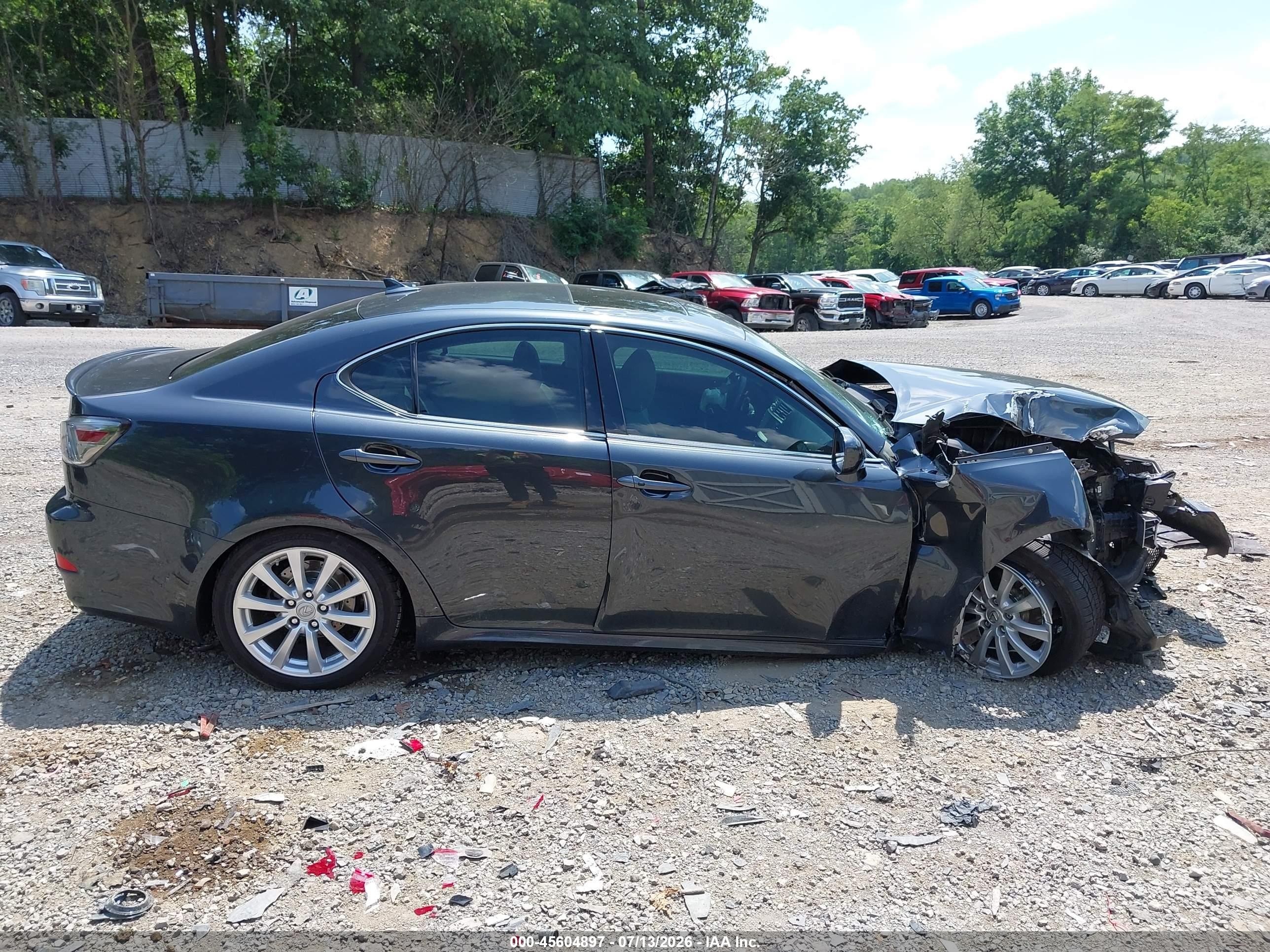 2007 Lexus Is 250   Gray vin: JTHCK262475009176