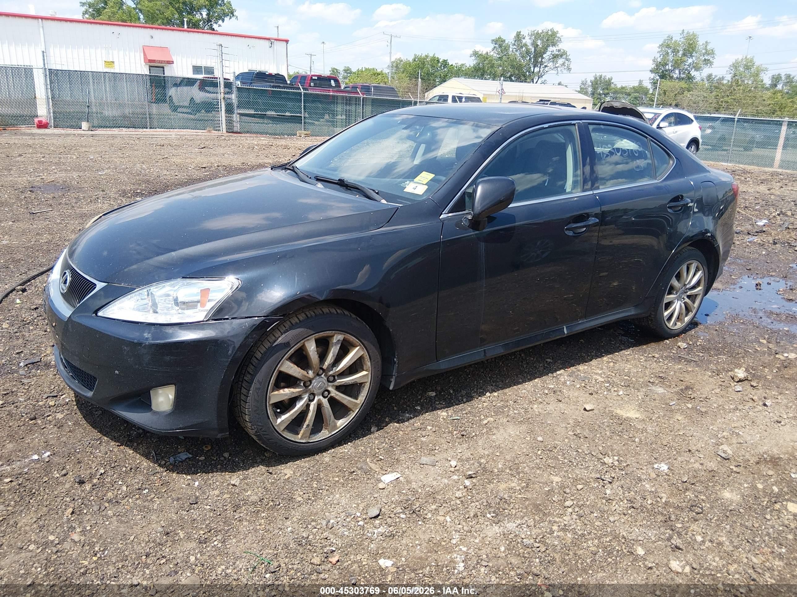 2008 Lexus Is 250 Black vin: JTHCK262482020343