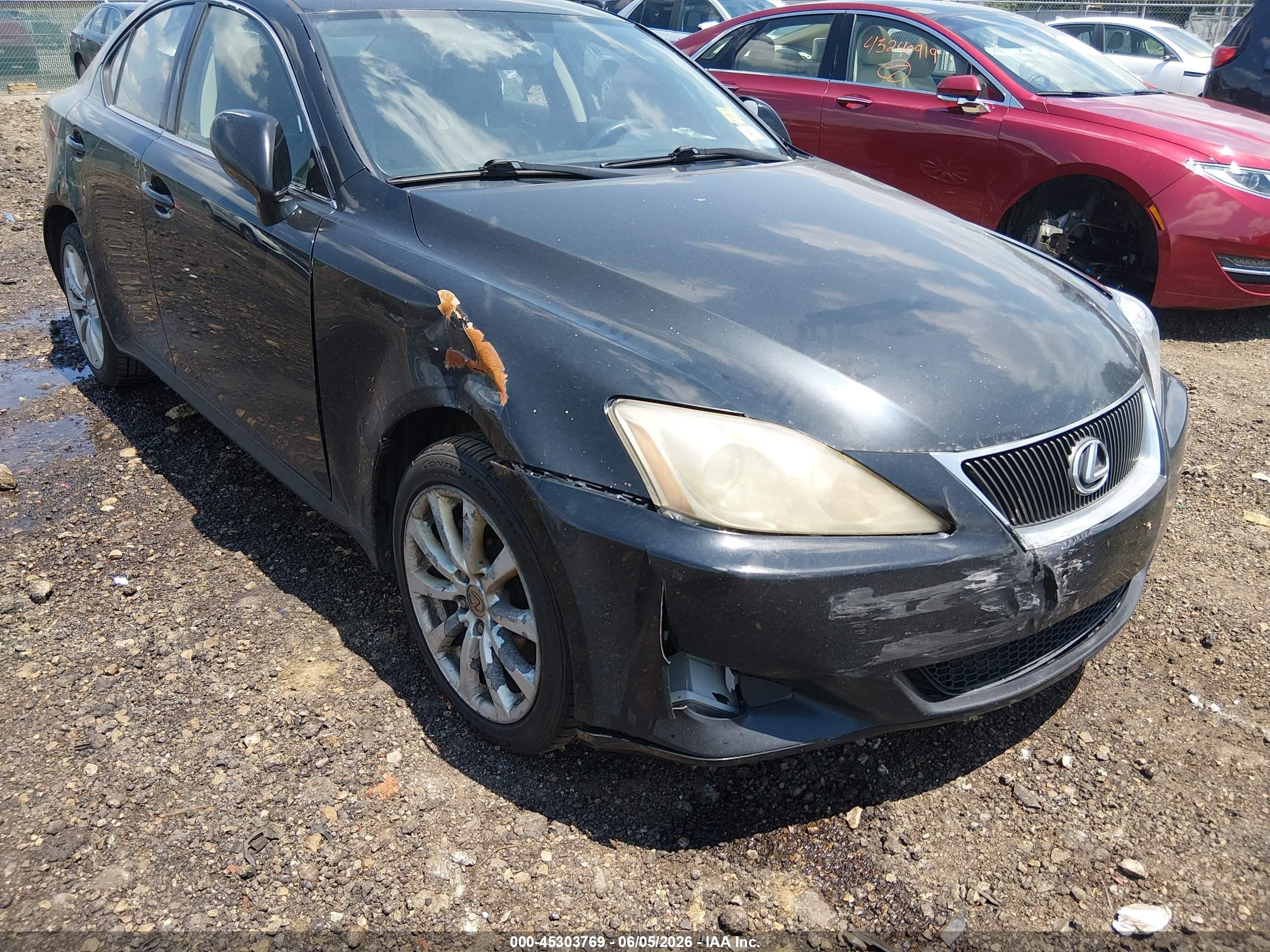 2008 Lexus Is 250 Black vin: JTHCK262482020343