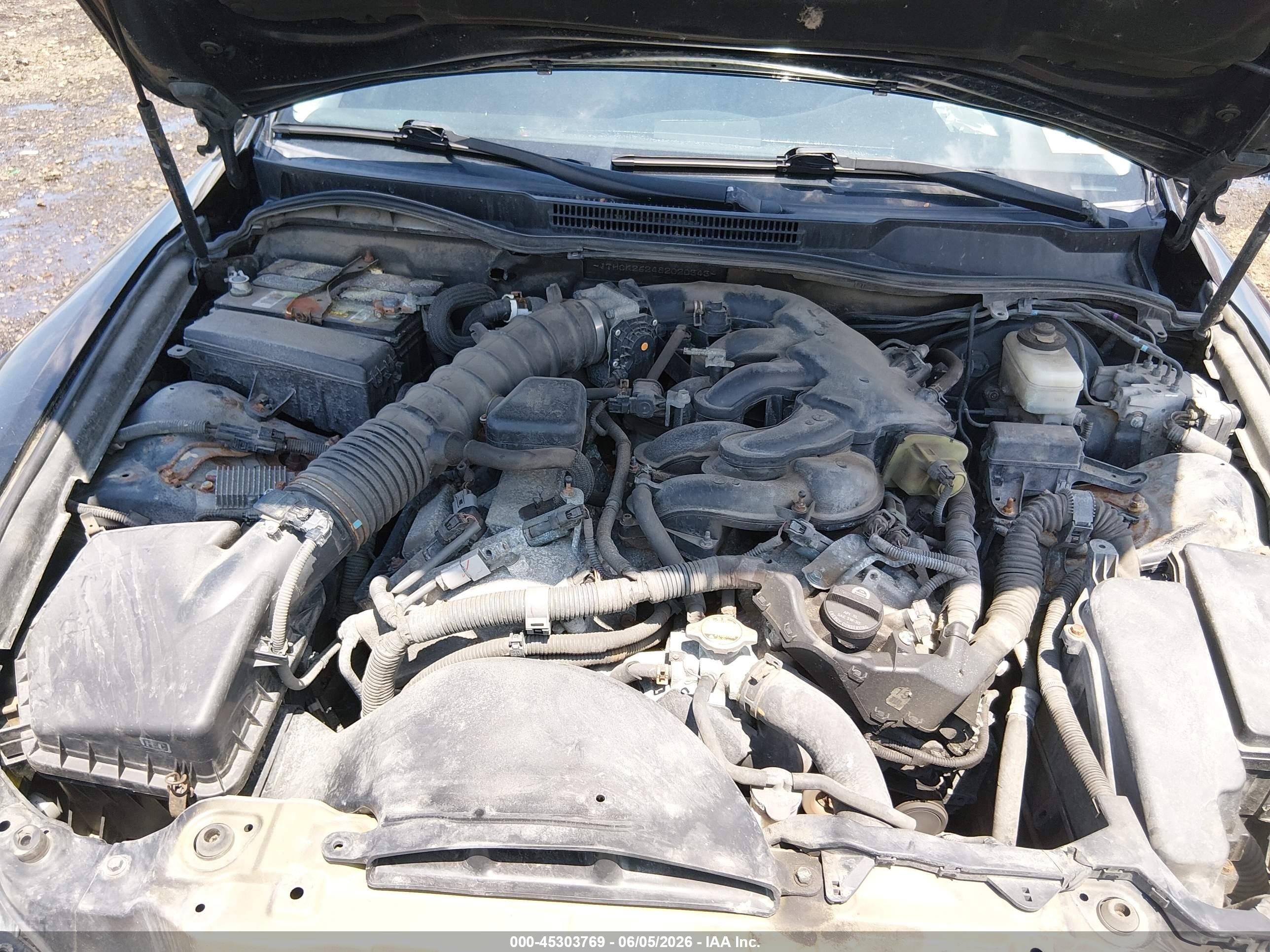2008 Lexus Is 250 Black vin: JTHCK262482020343
