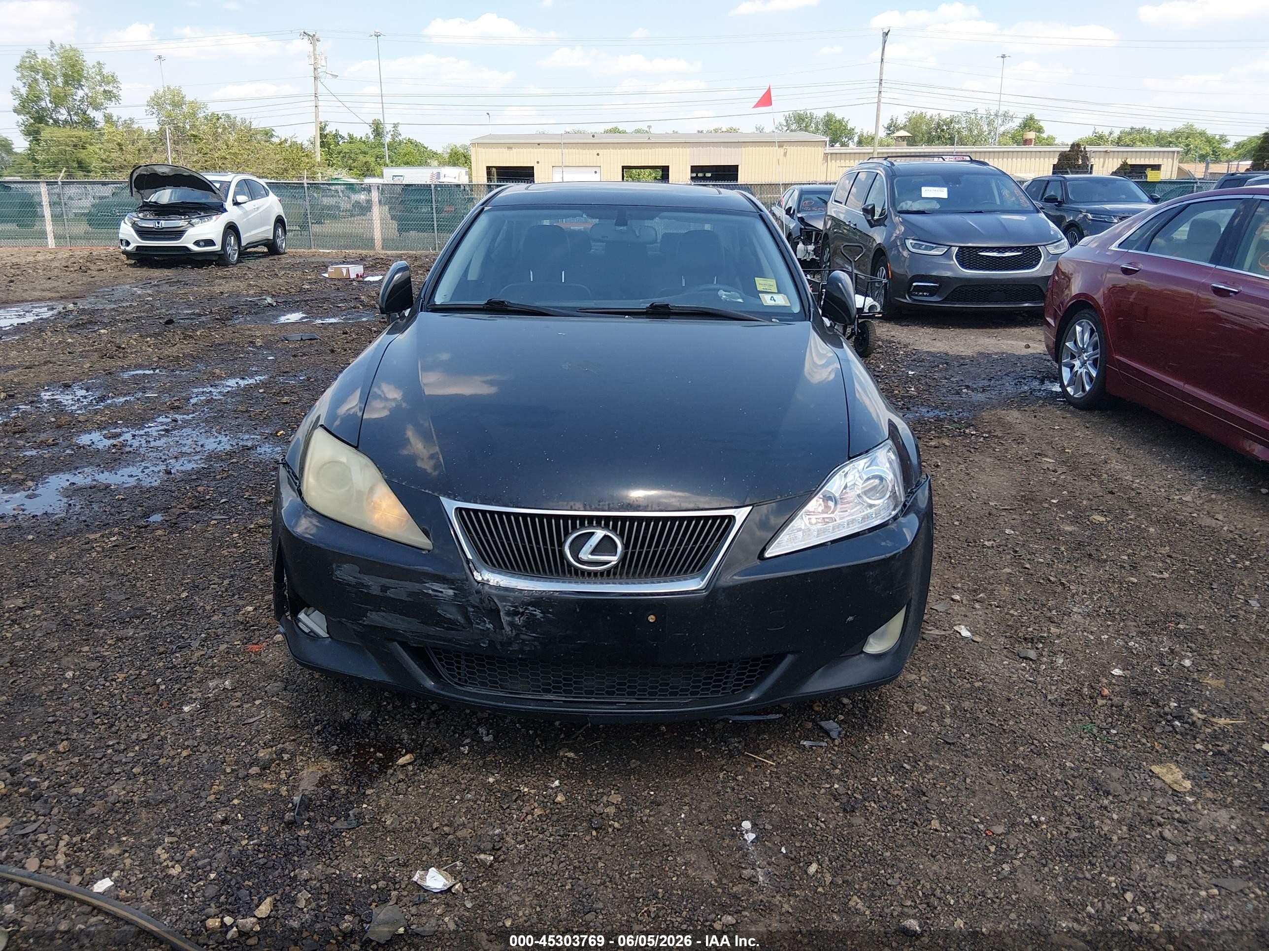 2008 Lexus Is 250 Black vin: JTHCK262482020343