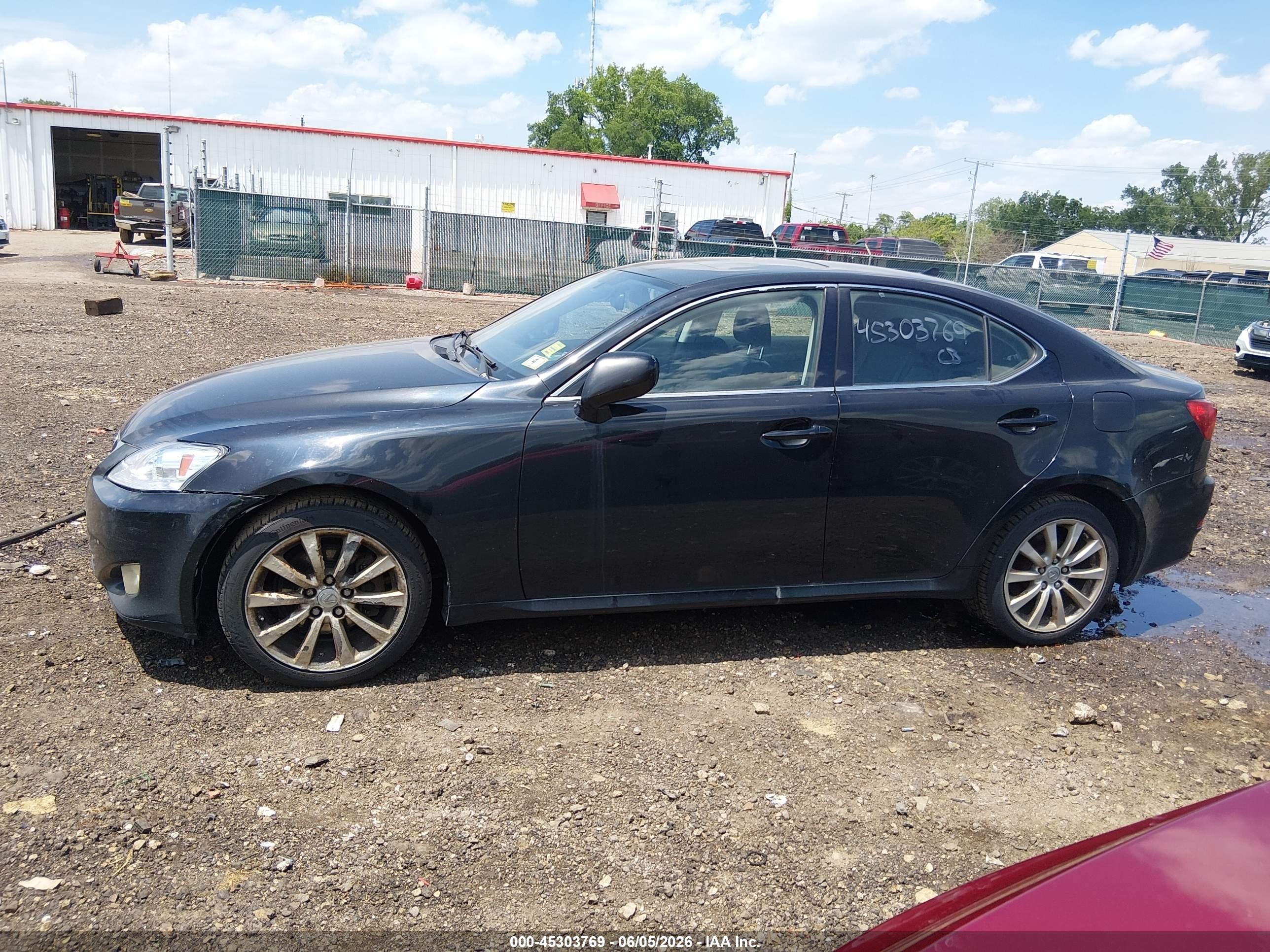2008 Lexus Is 250 Black vin: JTHCK262482020343