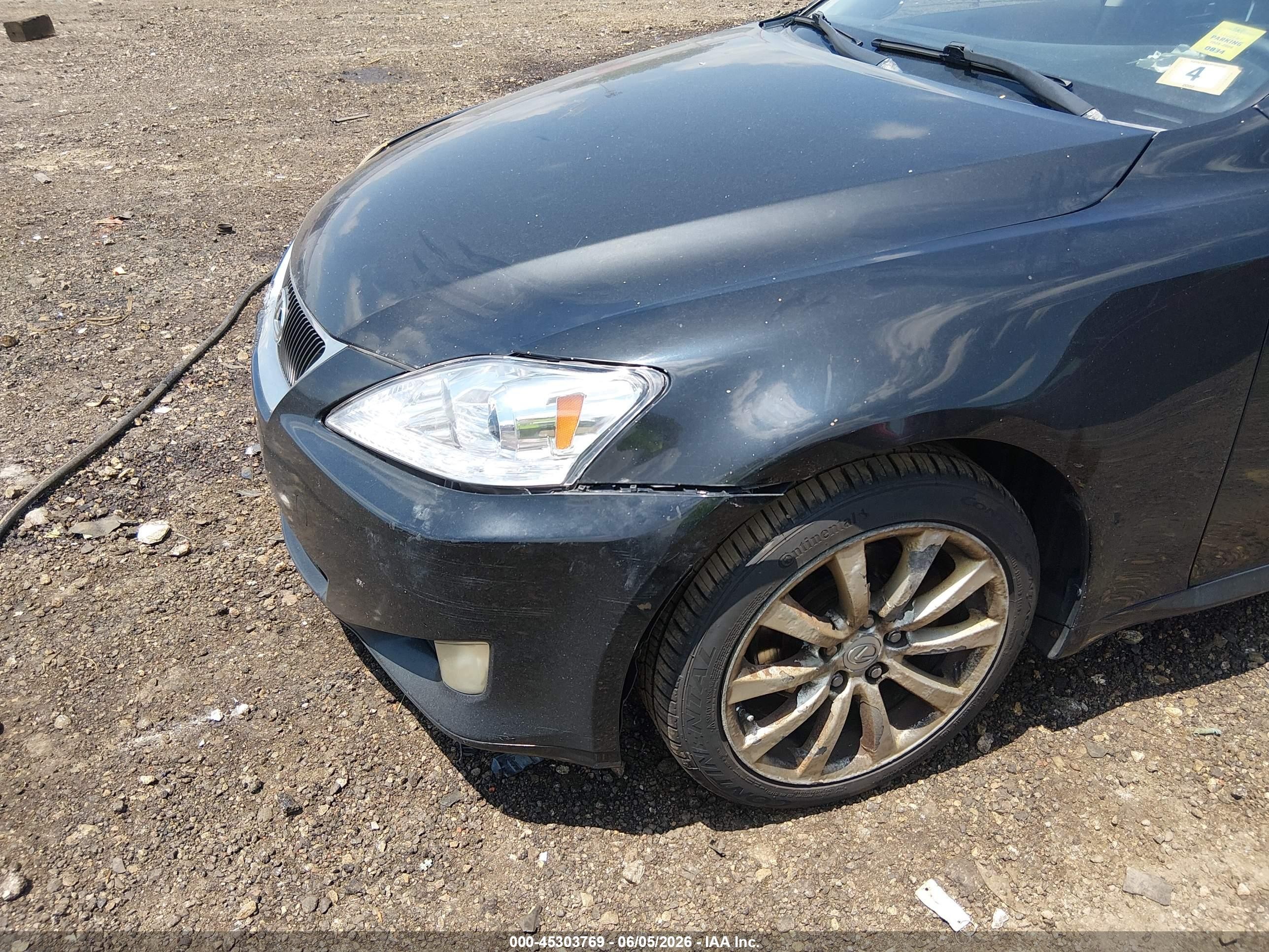 2008 Lexus Is 250 Black vin: JTHCK262482020343