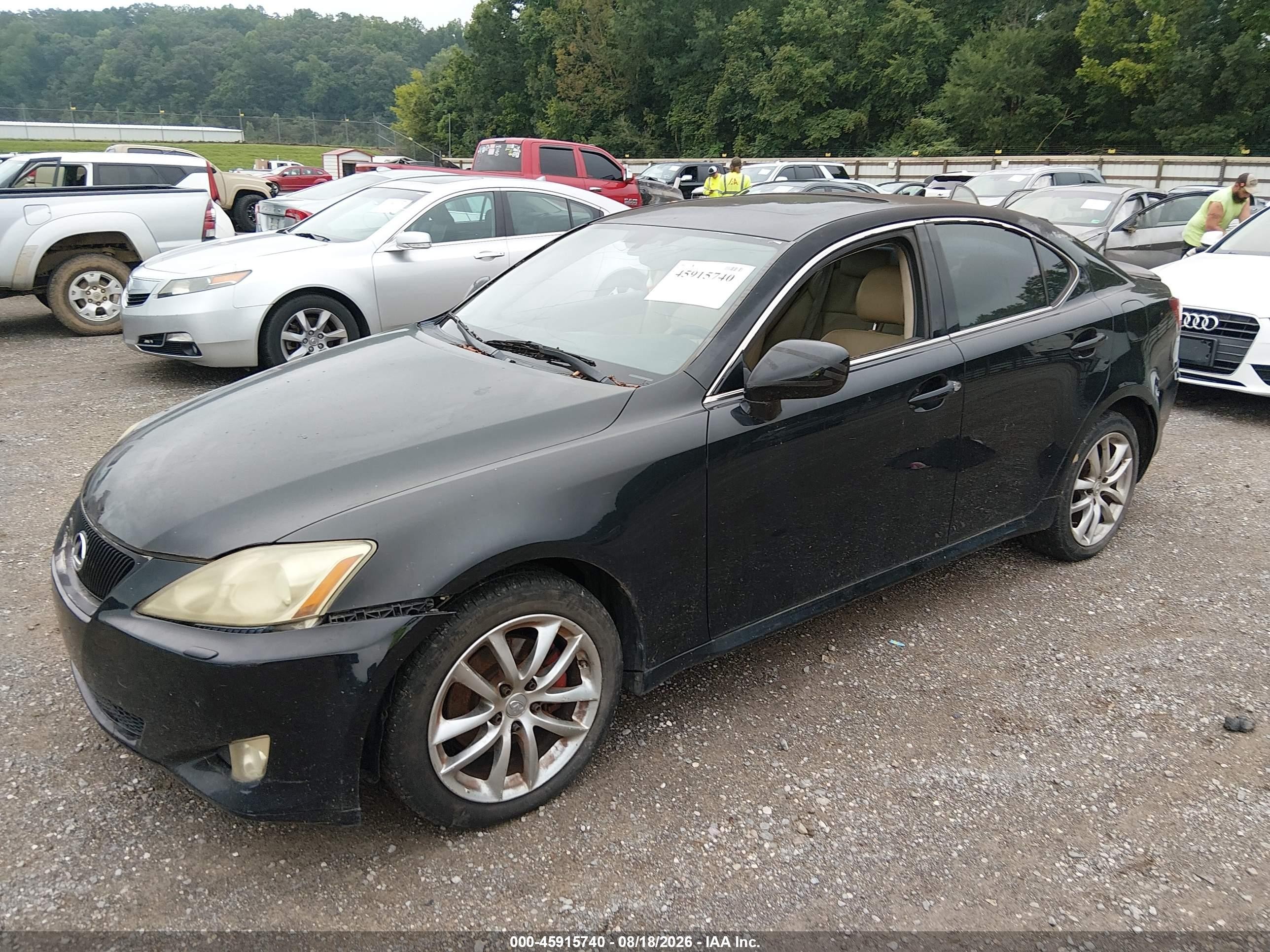 2008 Lexus Is 250   Black vin: JTHCK262482024795