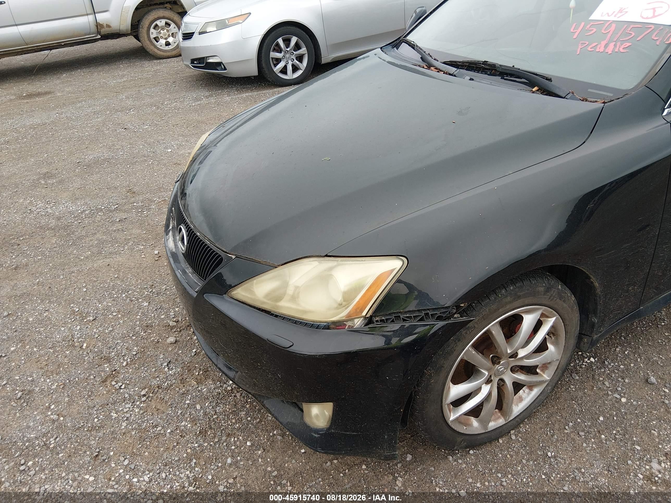 2008 Lexus Is 250   Black vin: JTHCK262482024795
