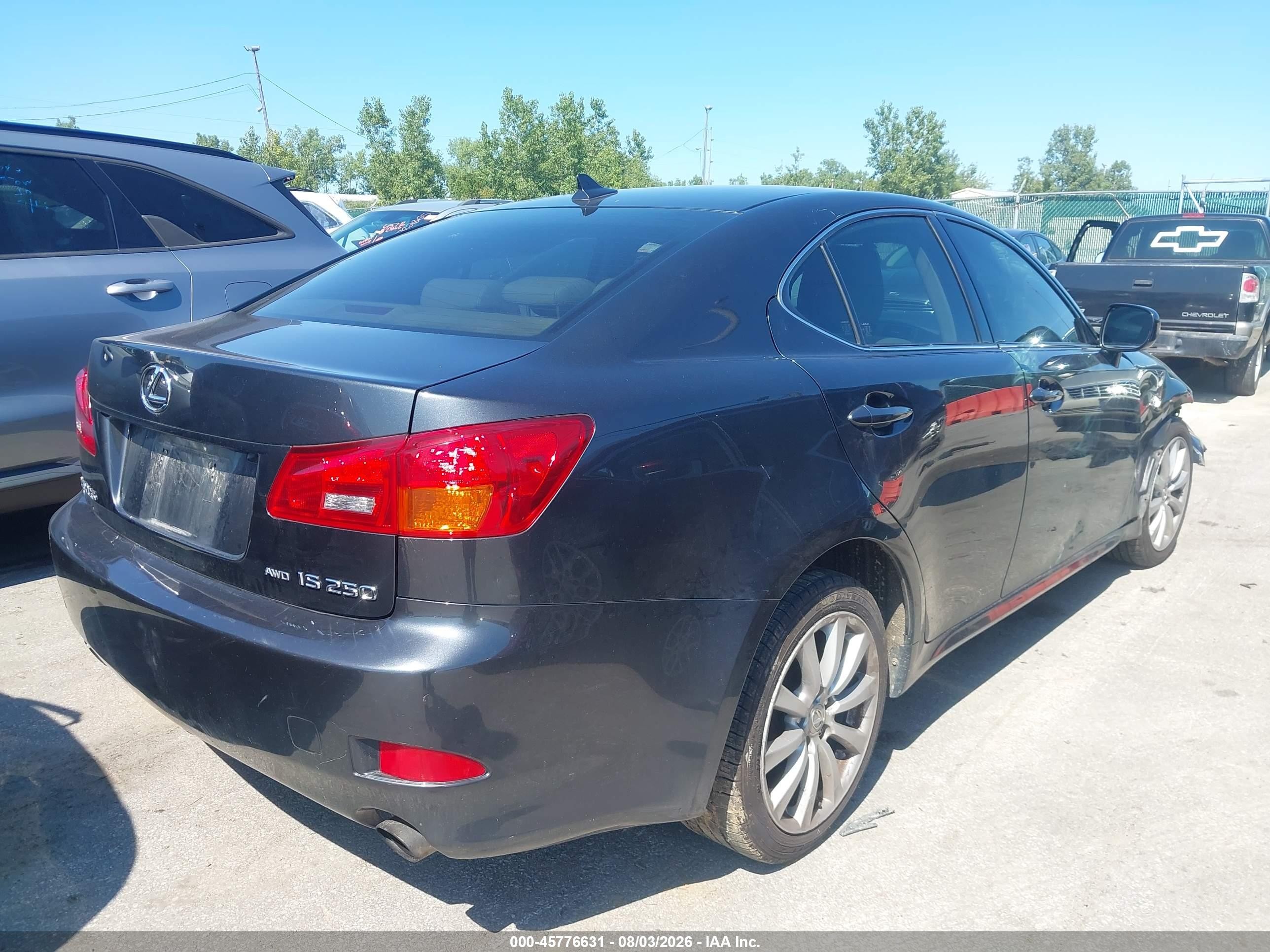 2008 Lexus Is 250   Gray vin: JTHCK262485016176