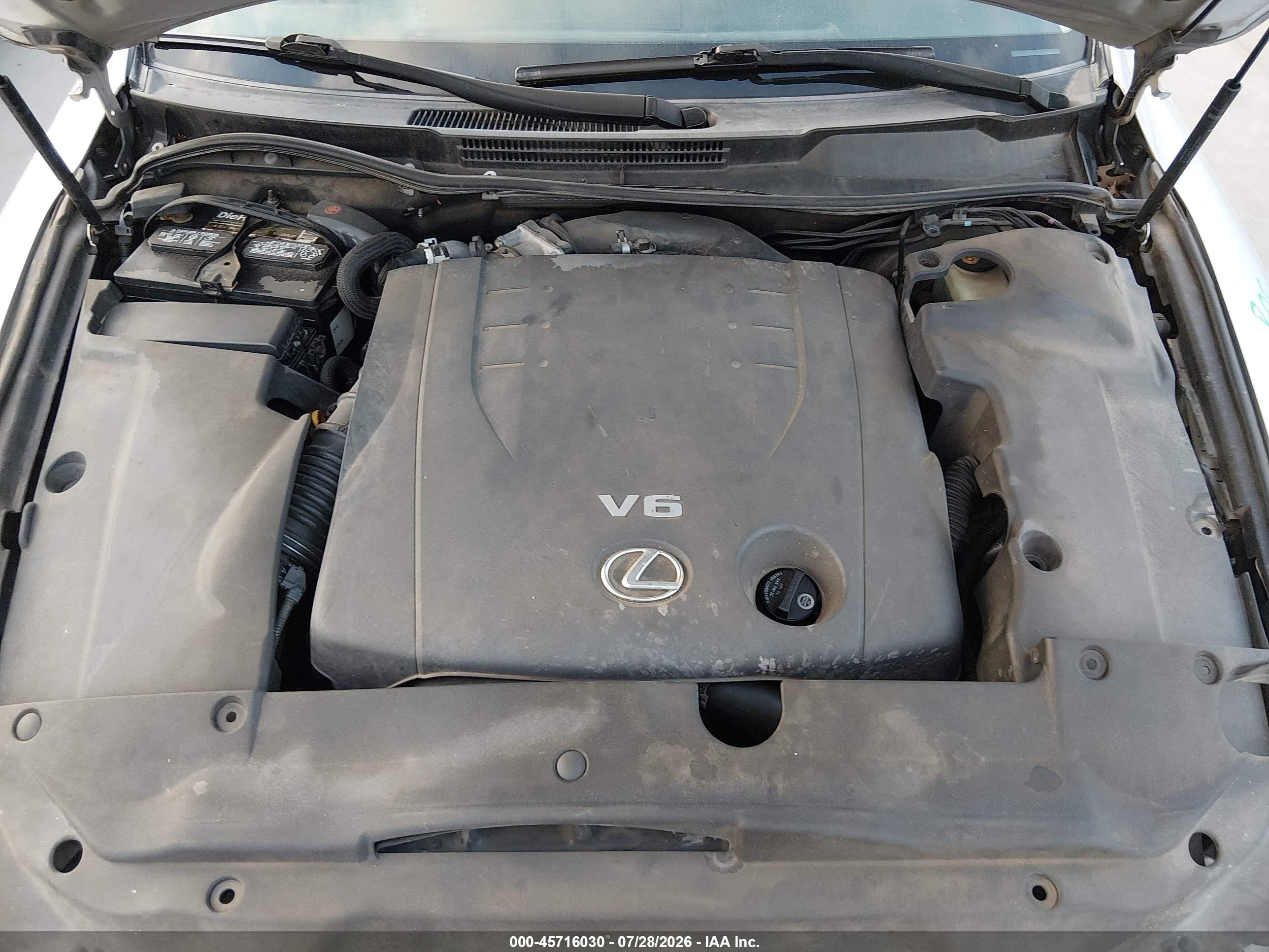 2006 Lexus Is 250   Silver vin: JTHCK262562001510