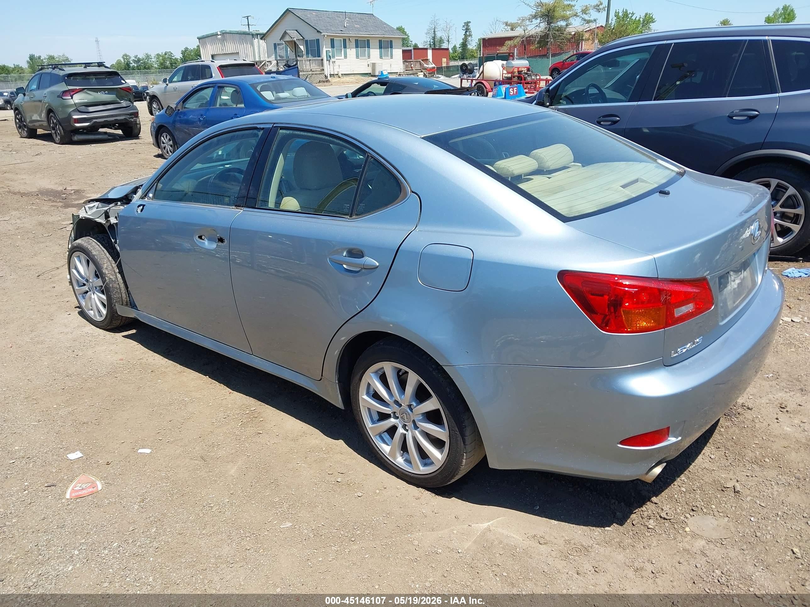 2006 Lexus Is 250 Light Blue vin: JTHCK262565004437