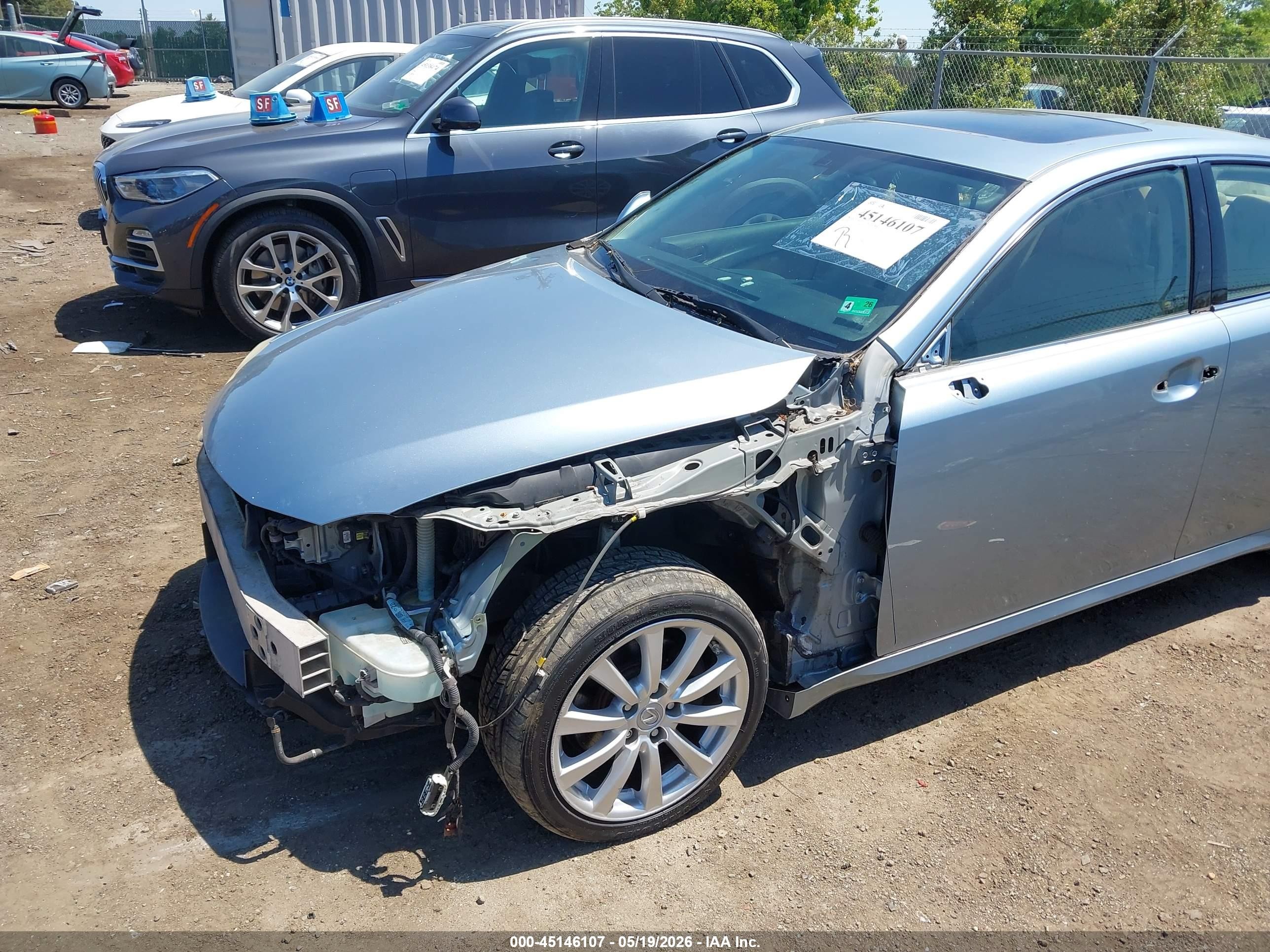 2006 Lexus Is 250 Light Blue vin: JTHCK262565004437