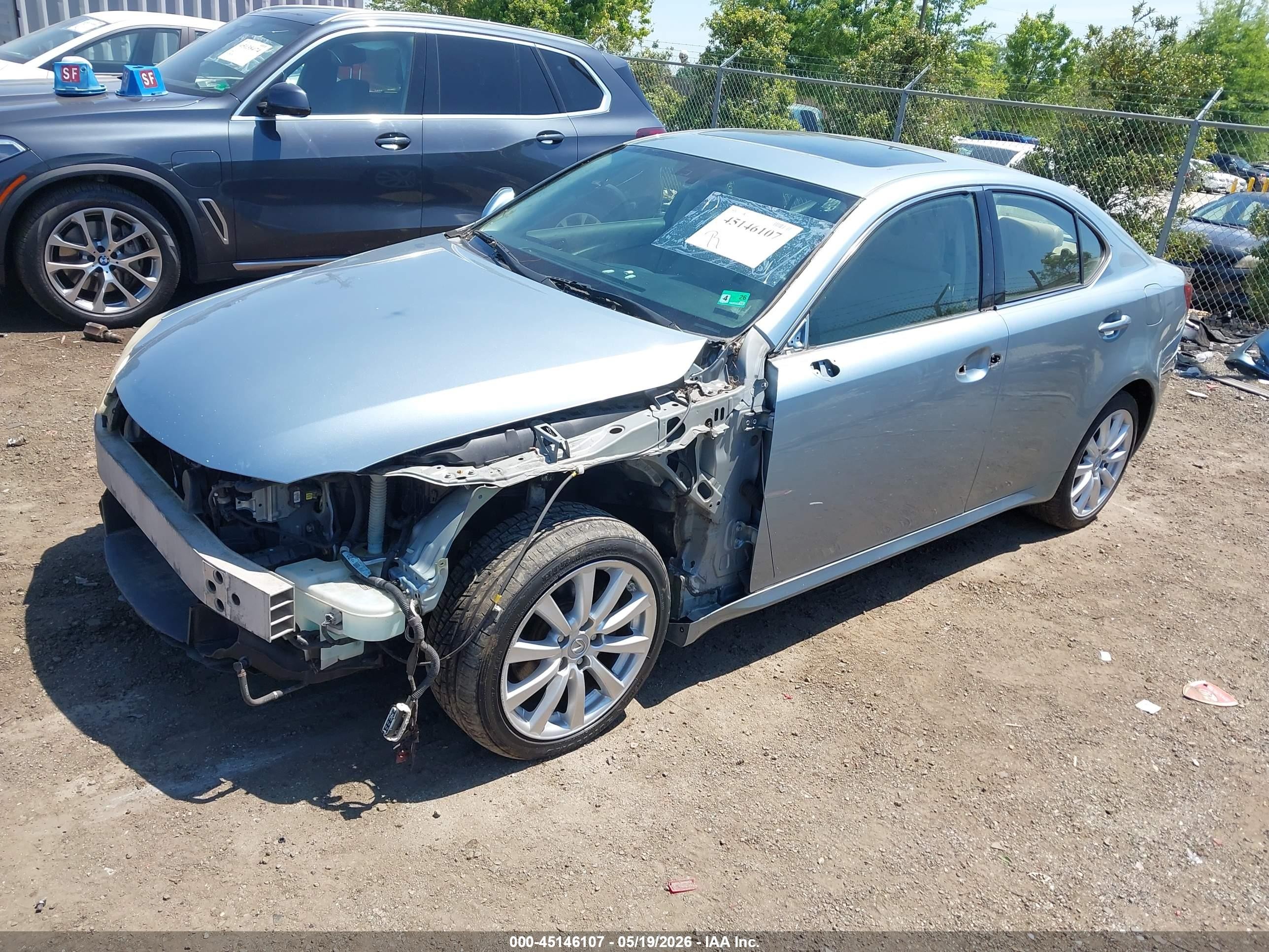 2006 Lexus Is 250 Light Blue vin: JTHCK262565004437