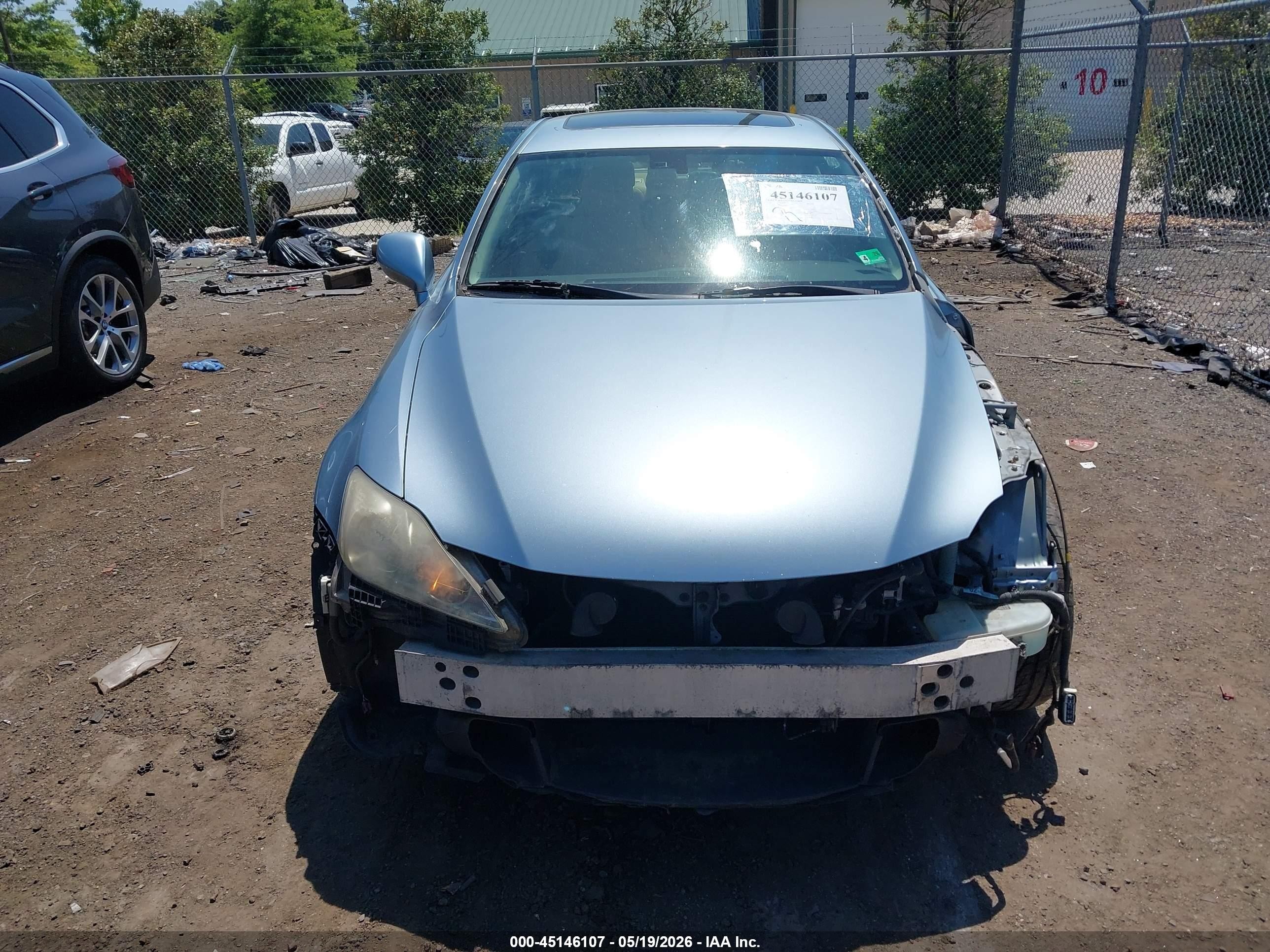 2006 Lexus Is 250 Light Blue vin: JTHCK262565004437