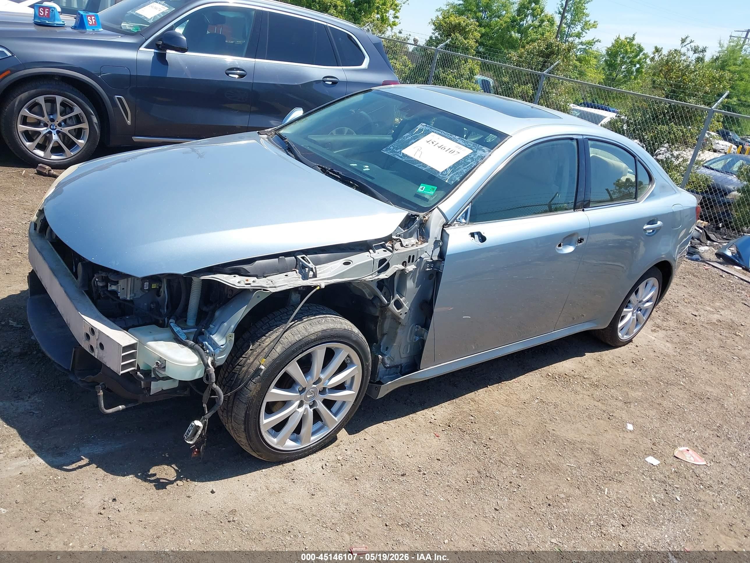 2006 Lexus Is 250 Light Blue vin: JTHCK262565004437