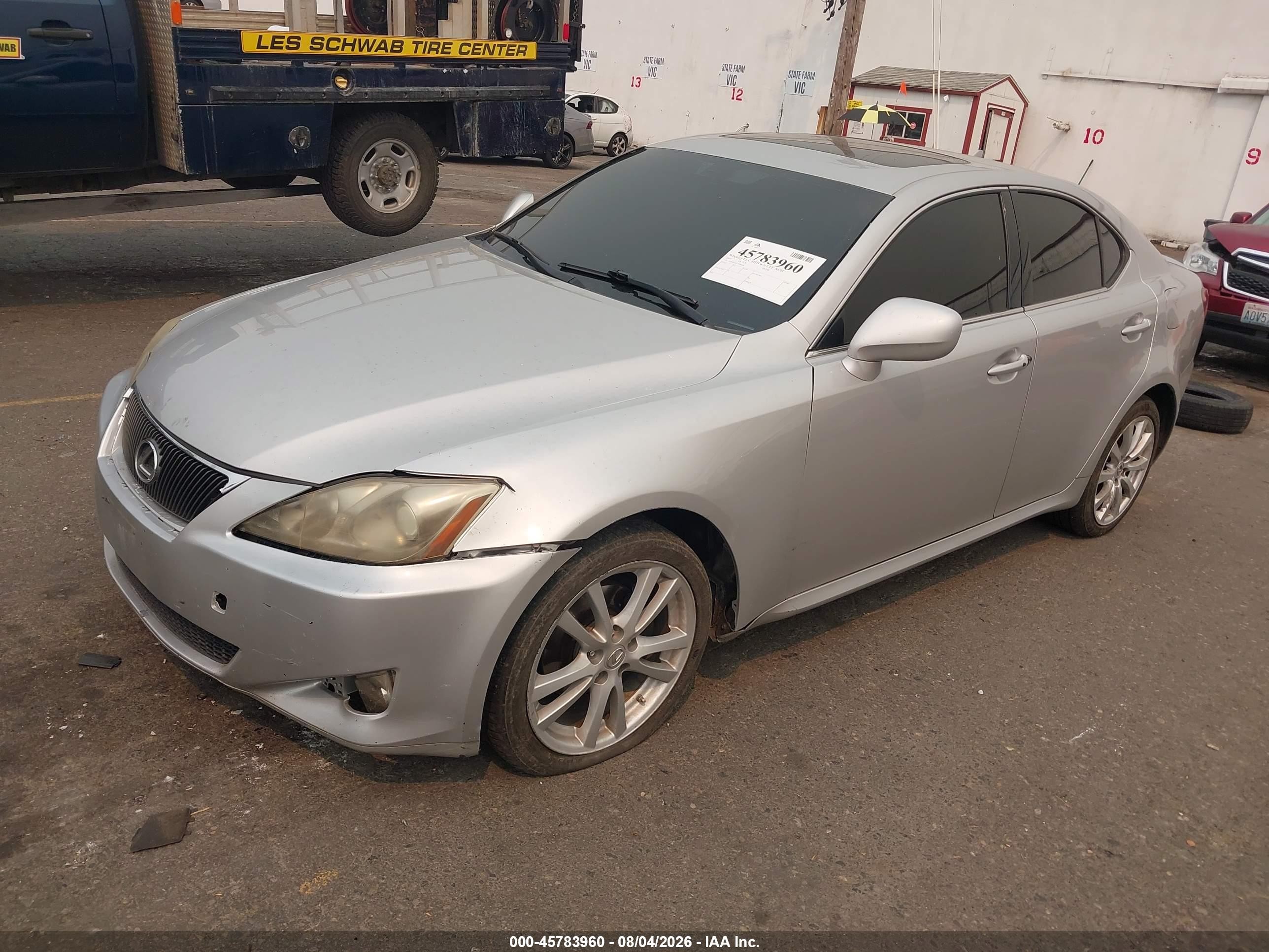 2007 Lexus Is 250   Silver vin: JTHCK262575009140
