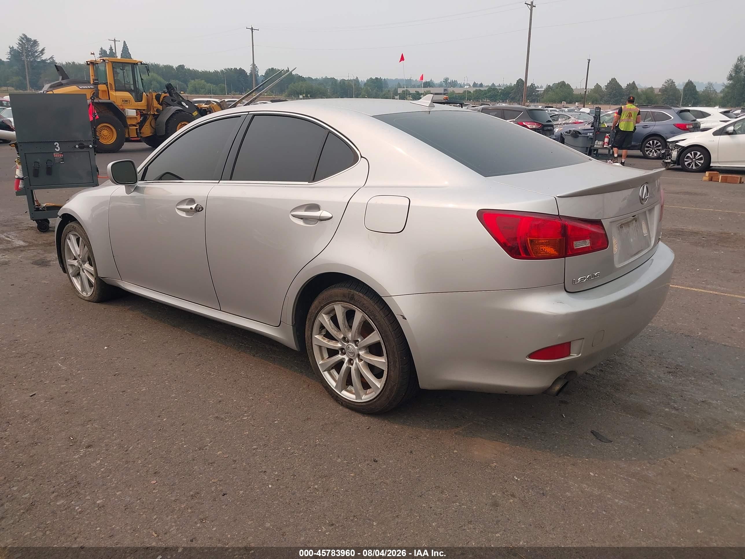 2007 Lexus Is 250   Silver vin: JTHCK262575009140