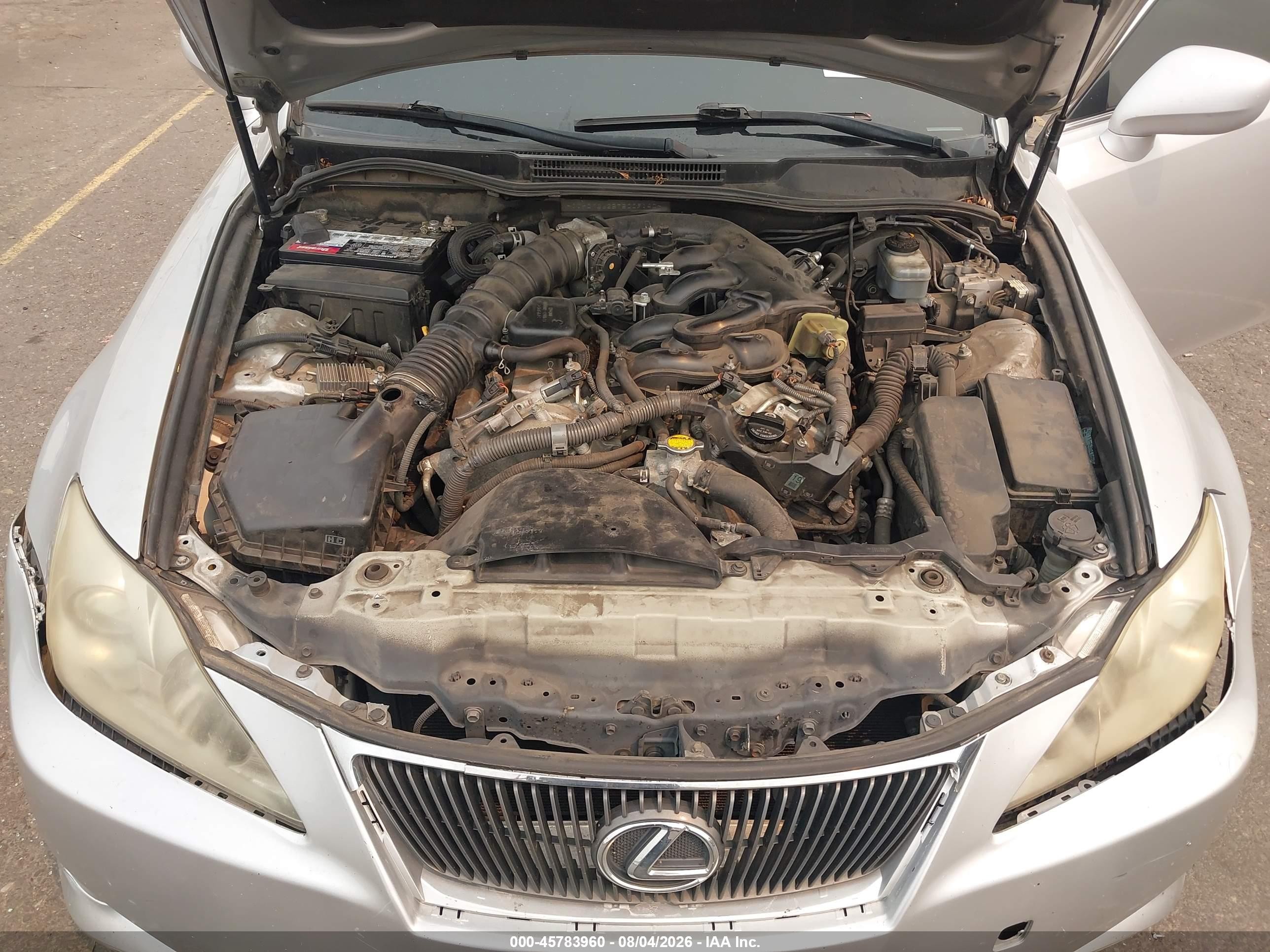2007 Lexus Is 250   Silver vin: JTHCK262575009140