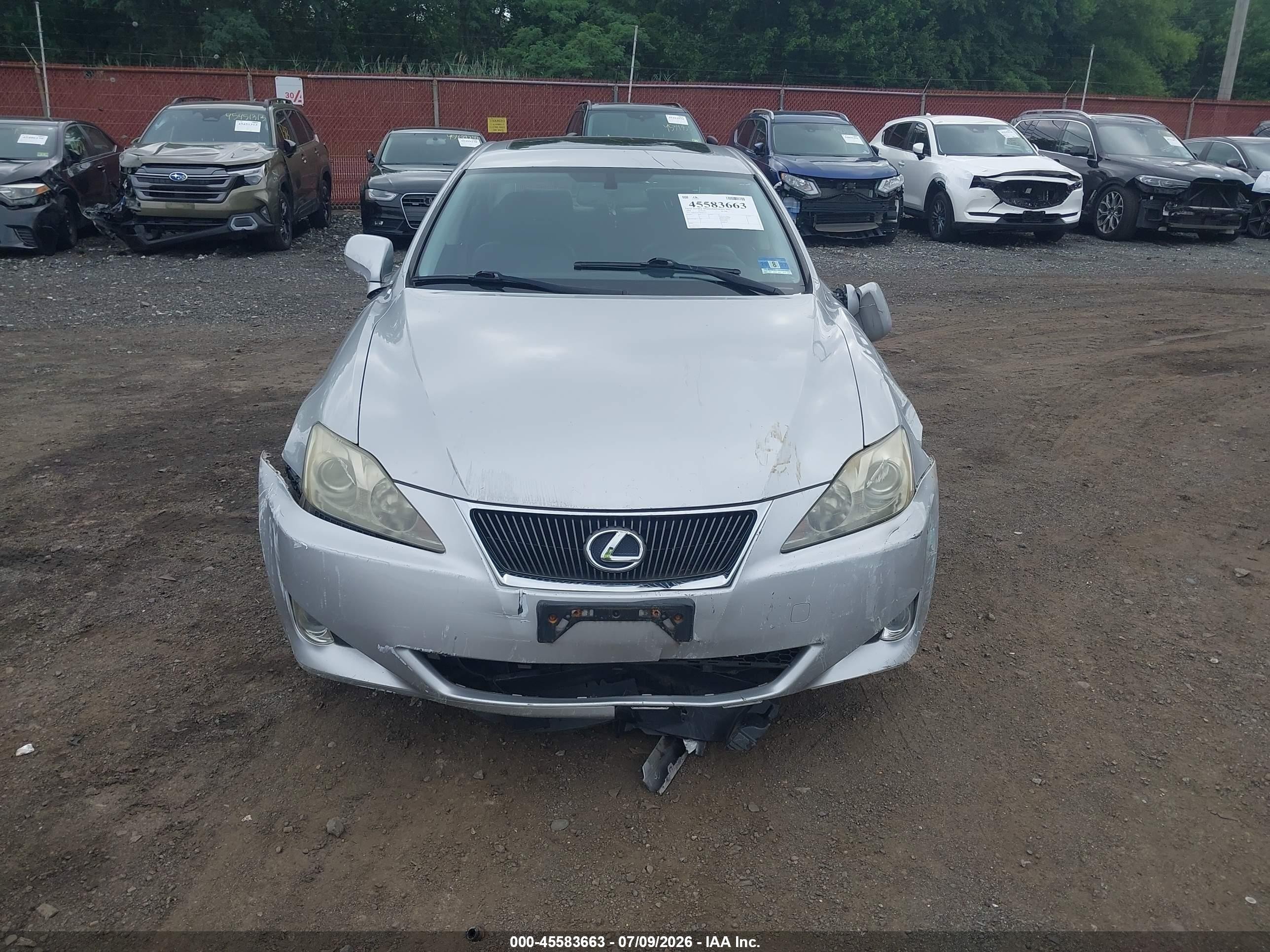 2008 Lexus Is 250   Silver vin: JTHCK262585027137