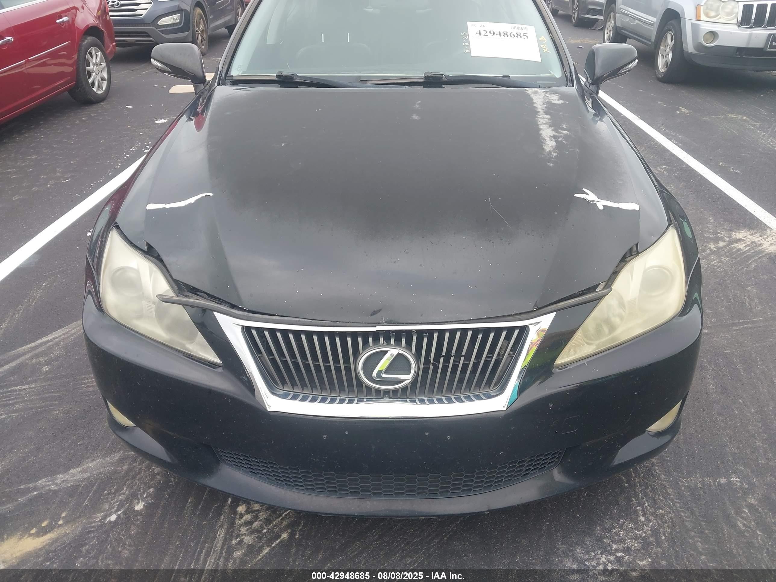 2009 Lexus Is 250   Black vin: JTHCK262592028842
