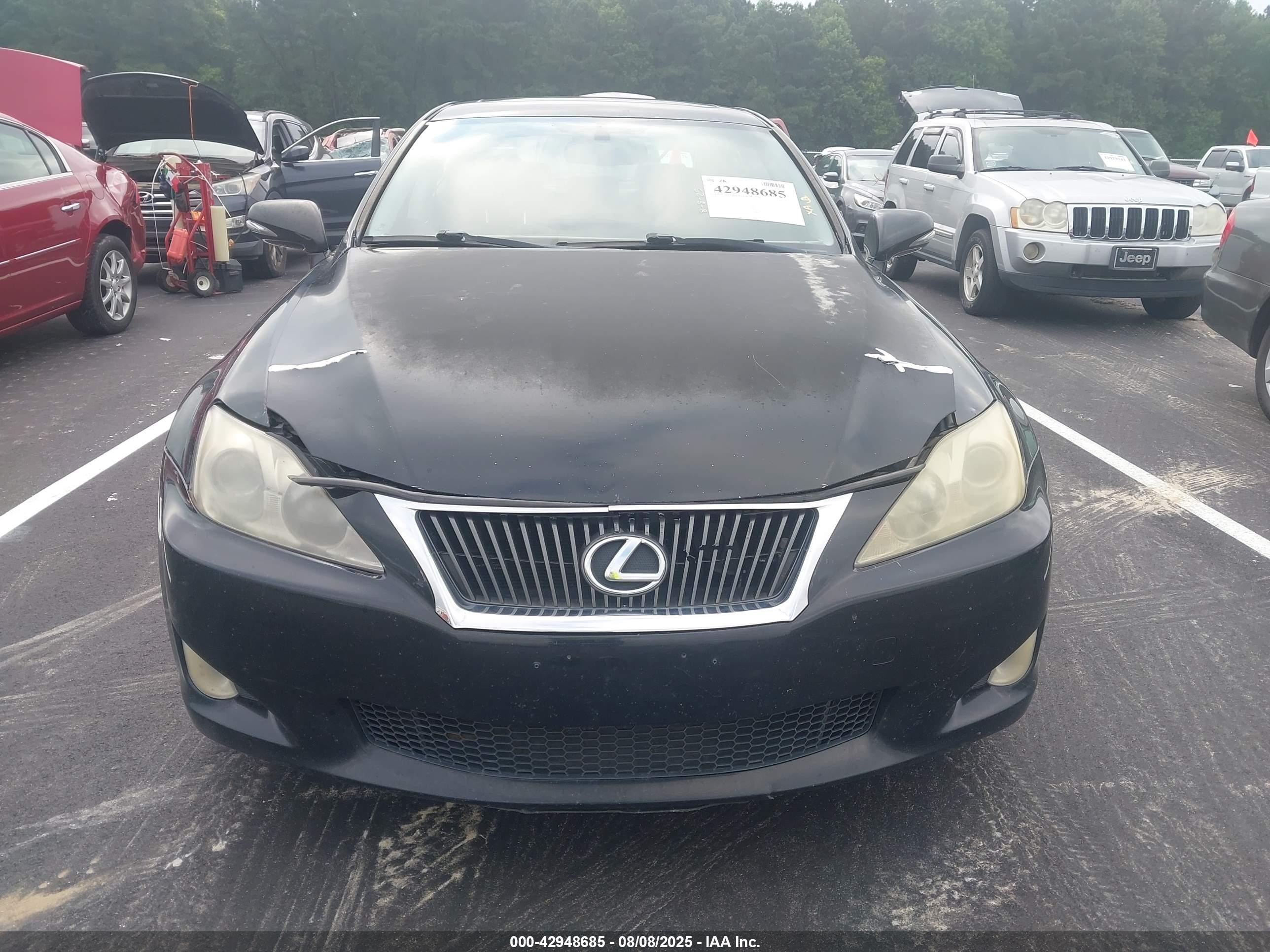 2009 Lexus Is 250   Black vin: JTHCK262592028842