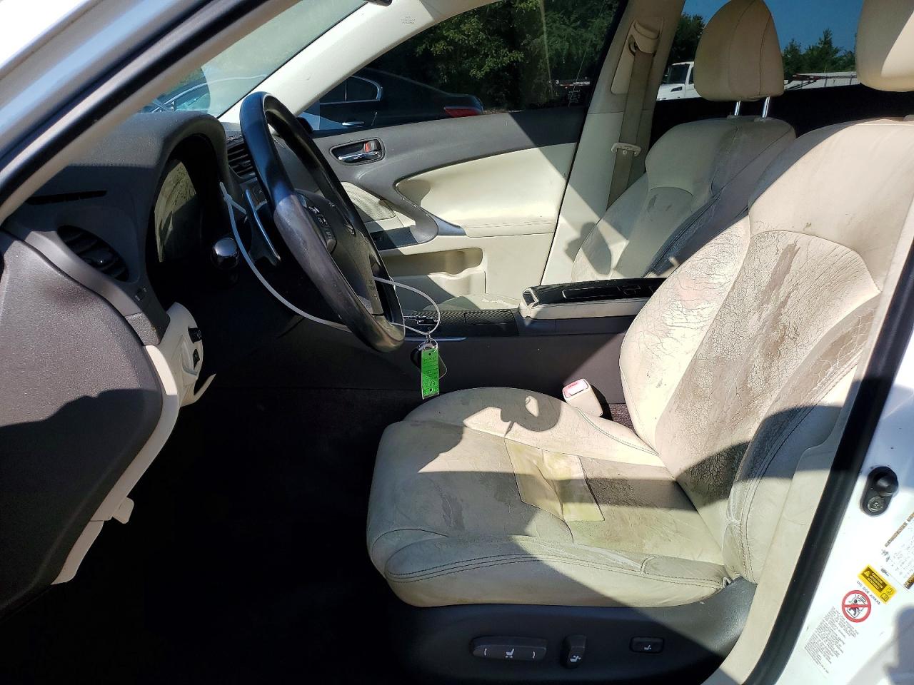 2009 Lexus Is 250 White vin: JTHCK262592030283