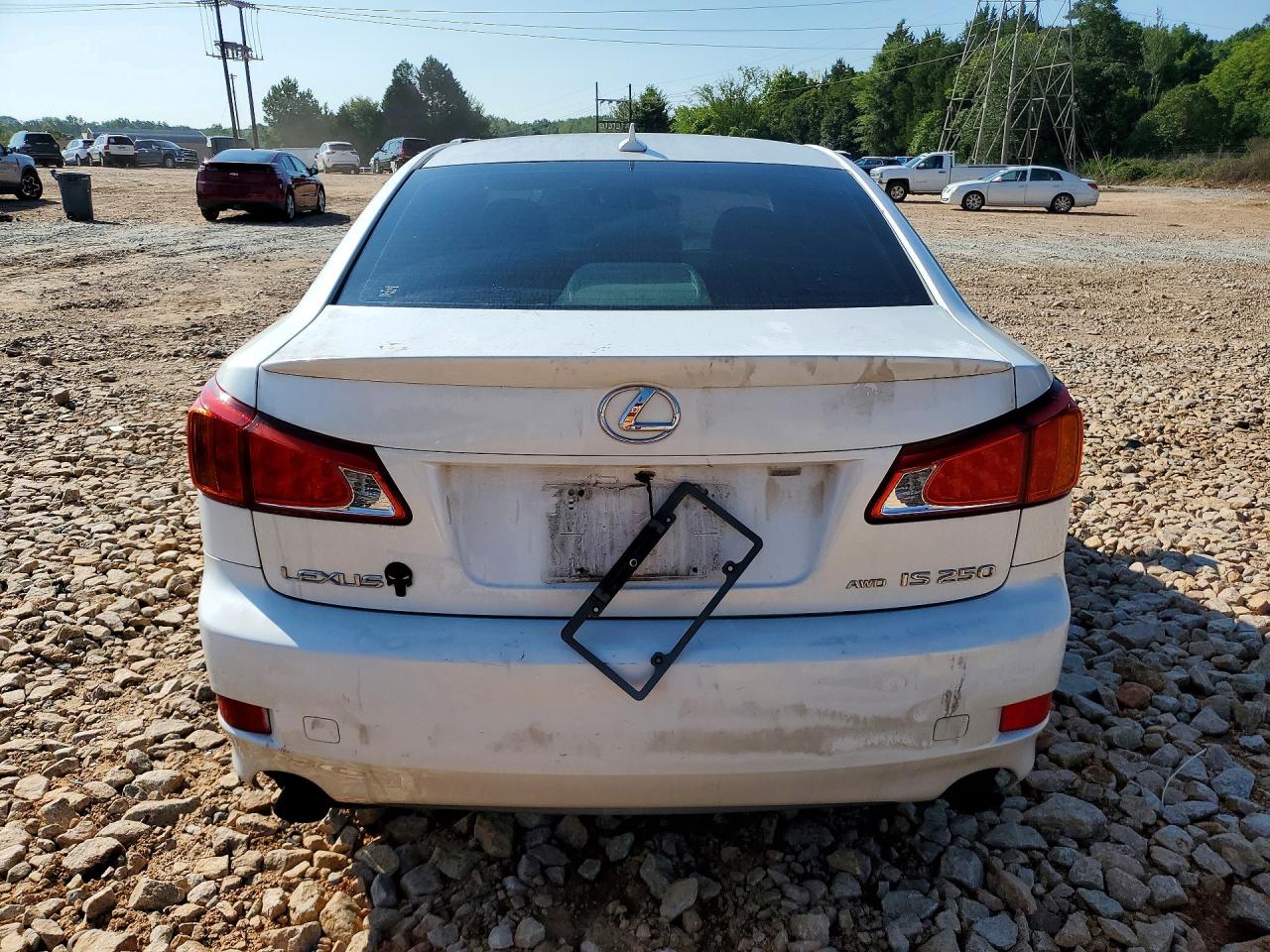2009 Lexus Is 250 White vin: JTHCK262592030283