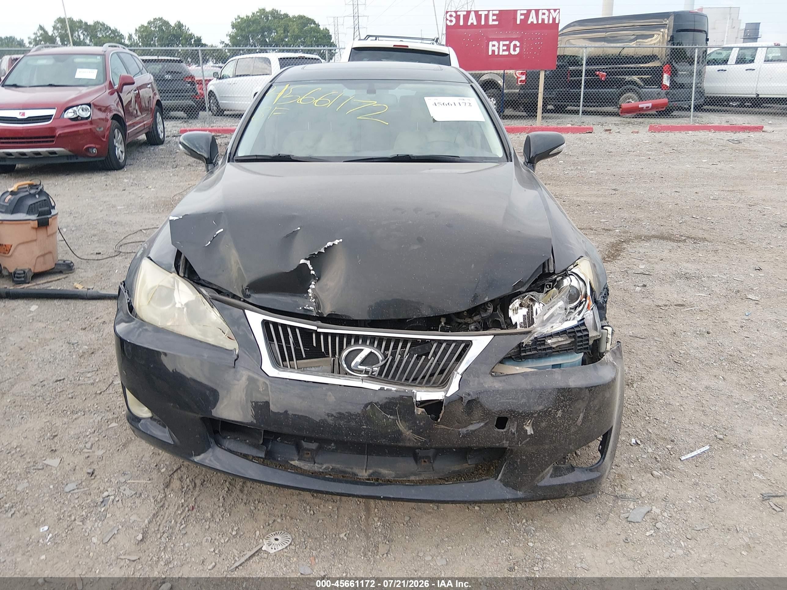 2009 Lexus Is 250   Black vin: JTHCK262595029679