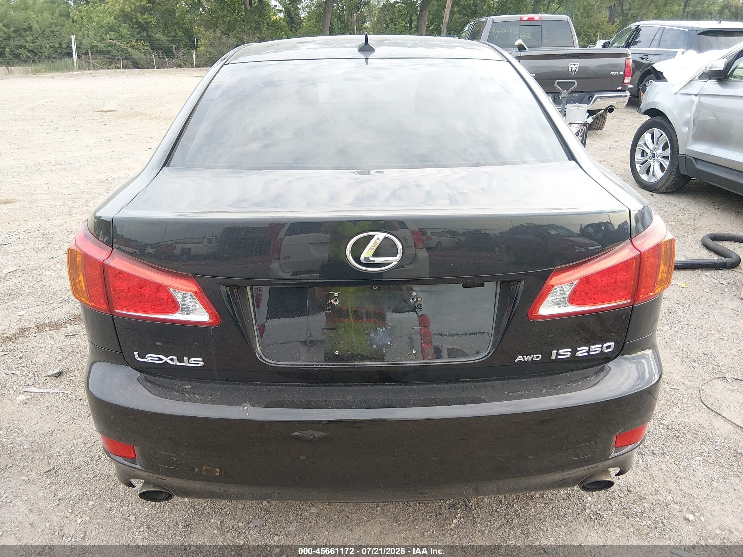 2009 Lexus Is 250   Black vin: JTHCK262595029679