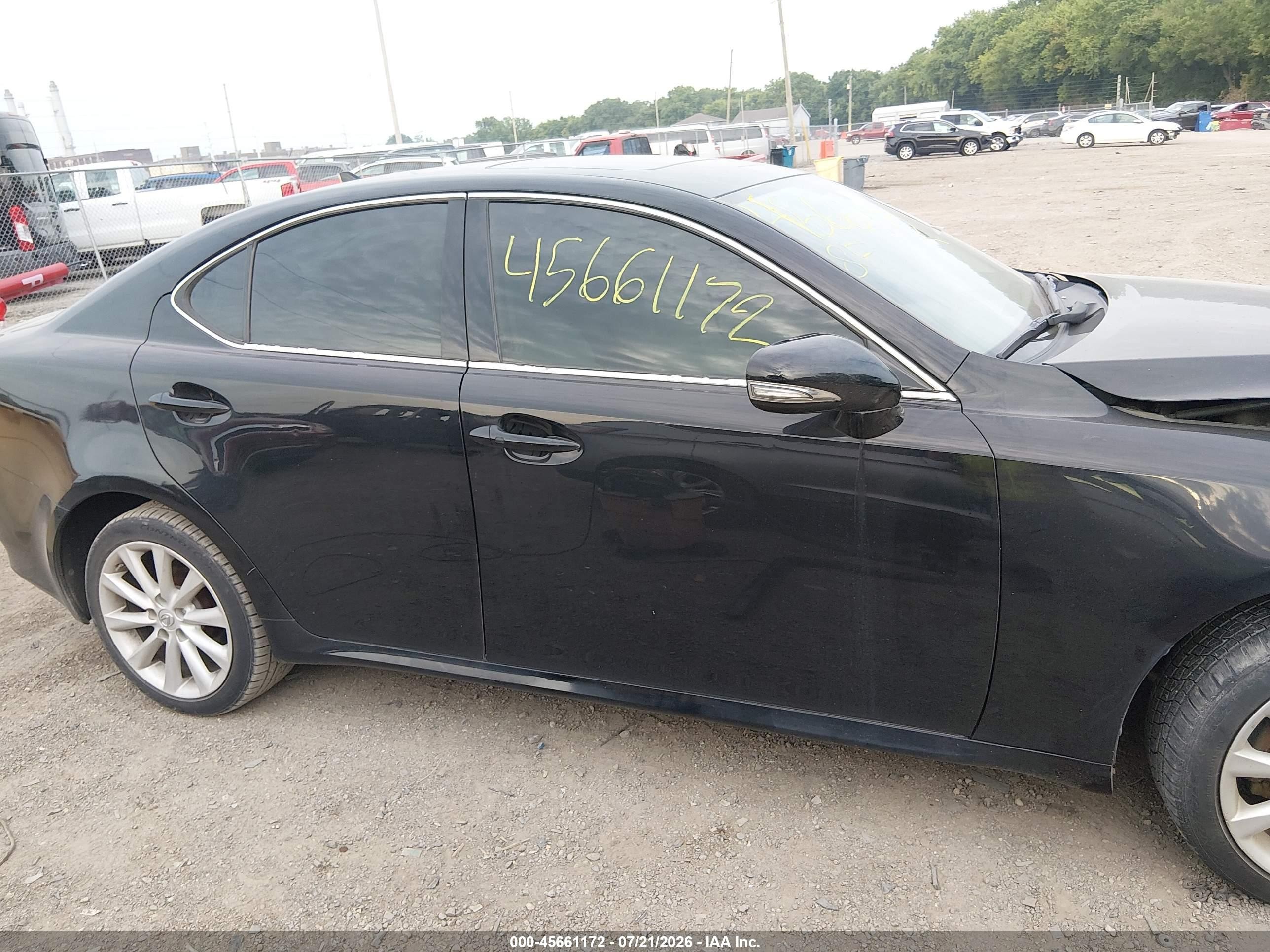 2009 Lexus Is 250   Black vin: JTHCK262595029679