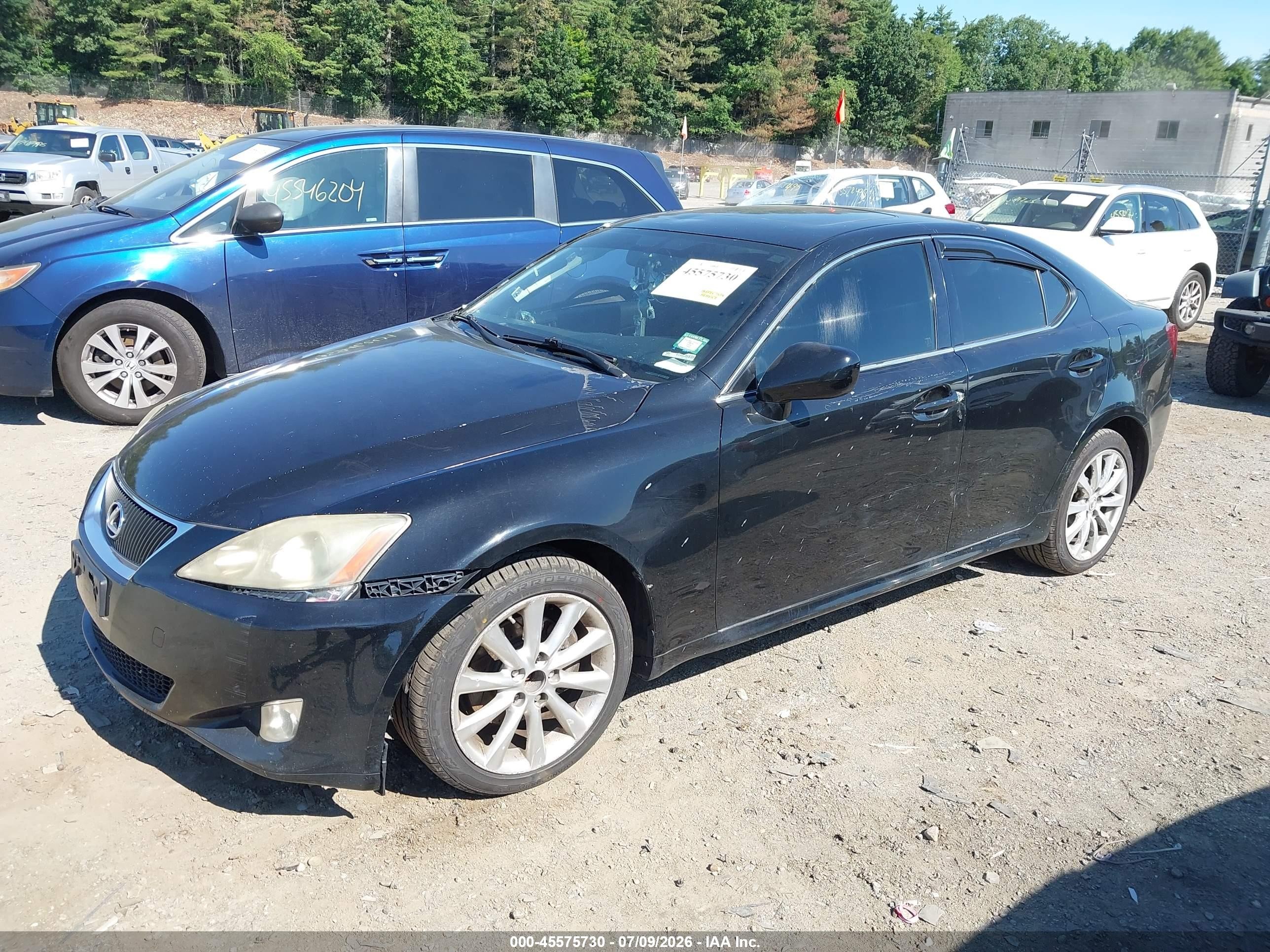 2007 Lexus Is 250   Black vin: JTHCK262672010122