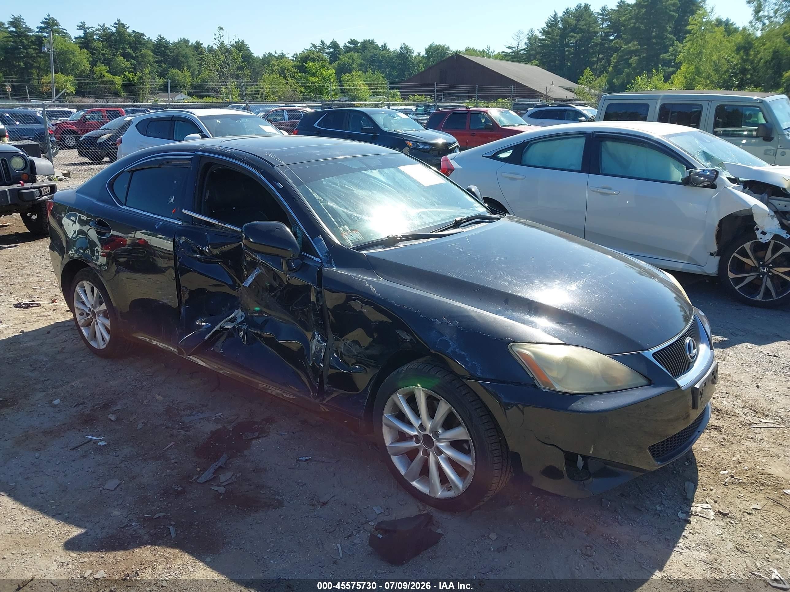2007 Lexus Is 250   Black vin: JTHCK262672010122