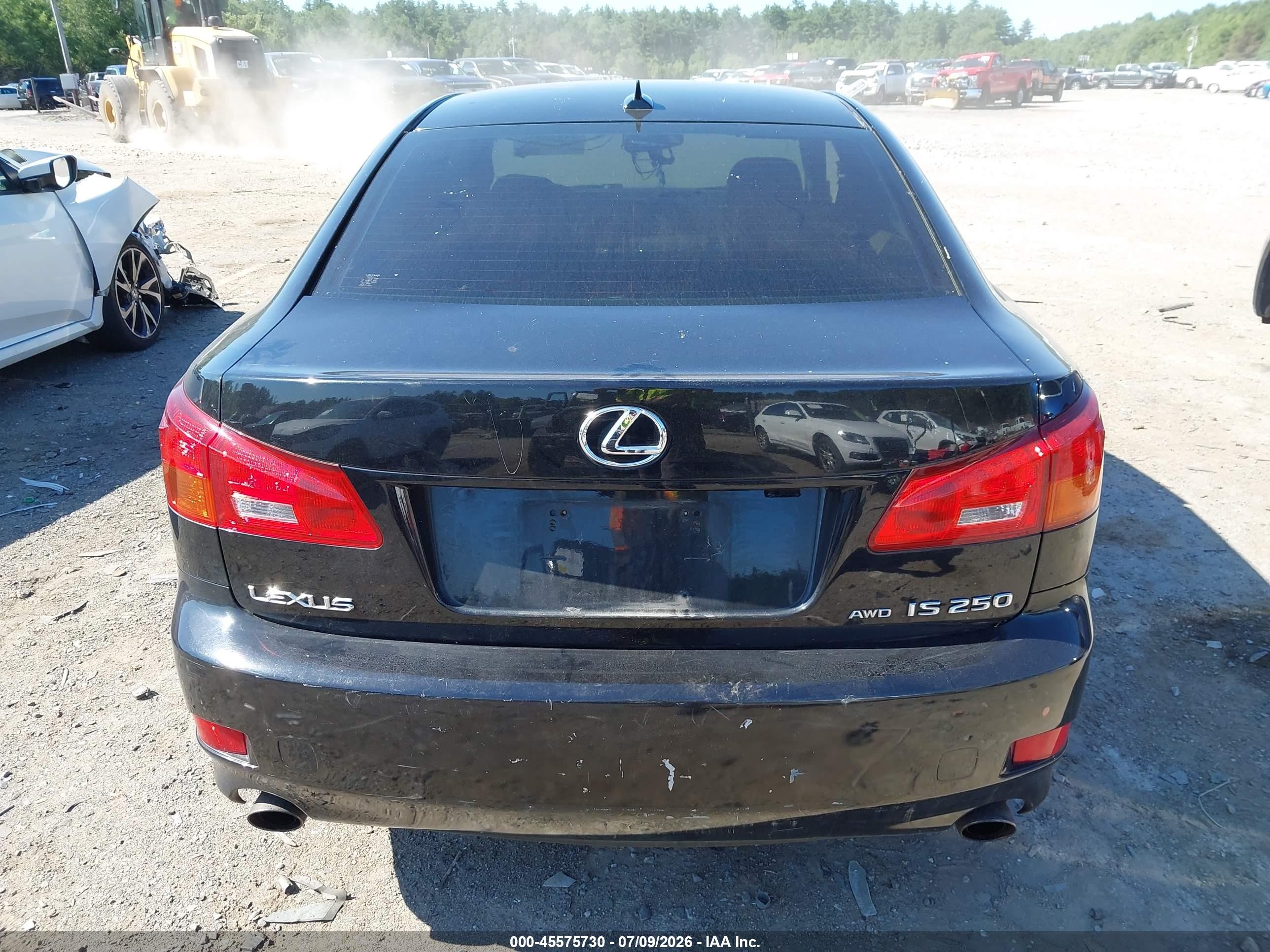 2007 Lexus Is 250   Black vin: JTHCK262672010122