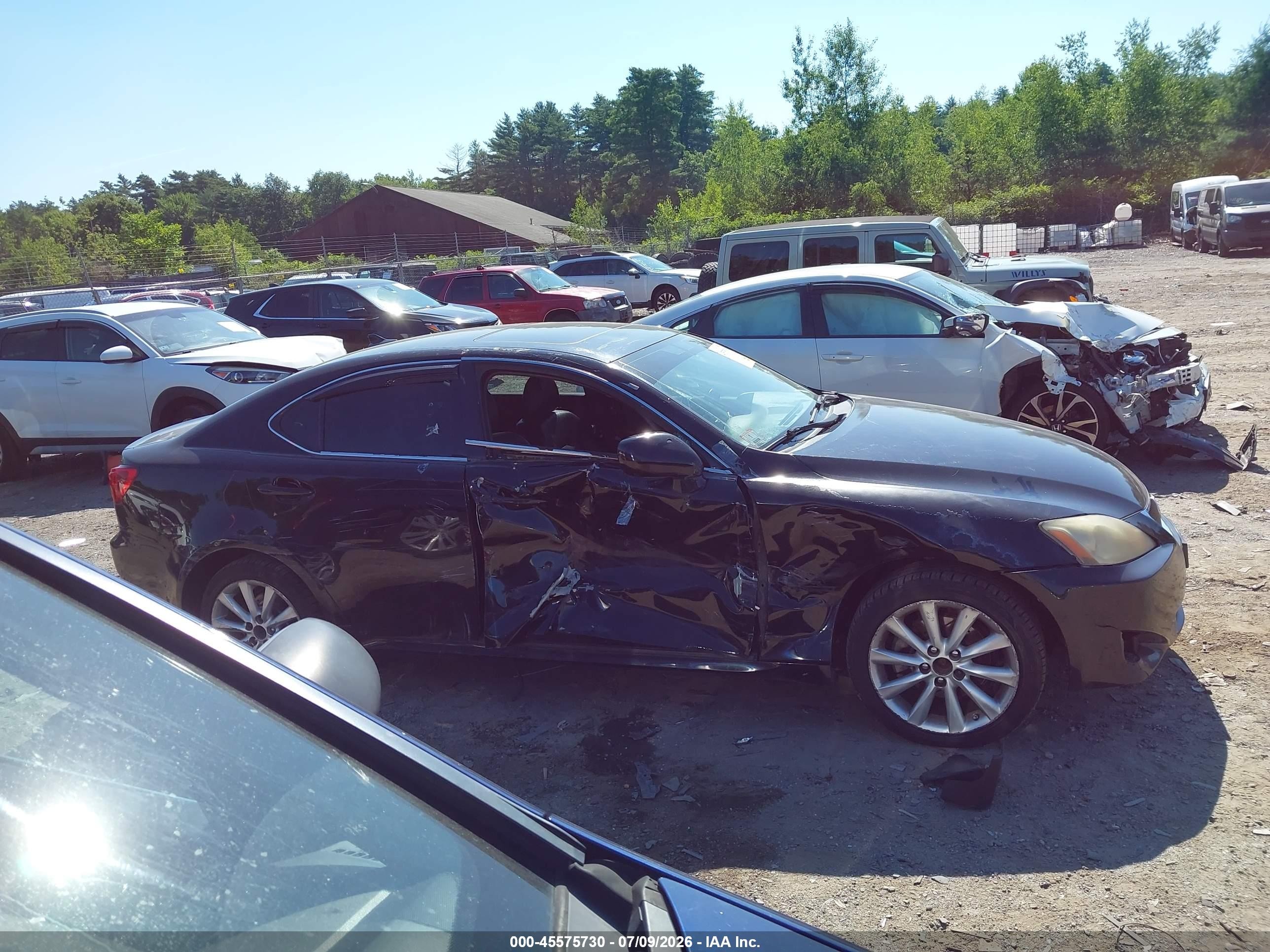 2007 Lexus Is 250   Black vin: JTHCK262672010122