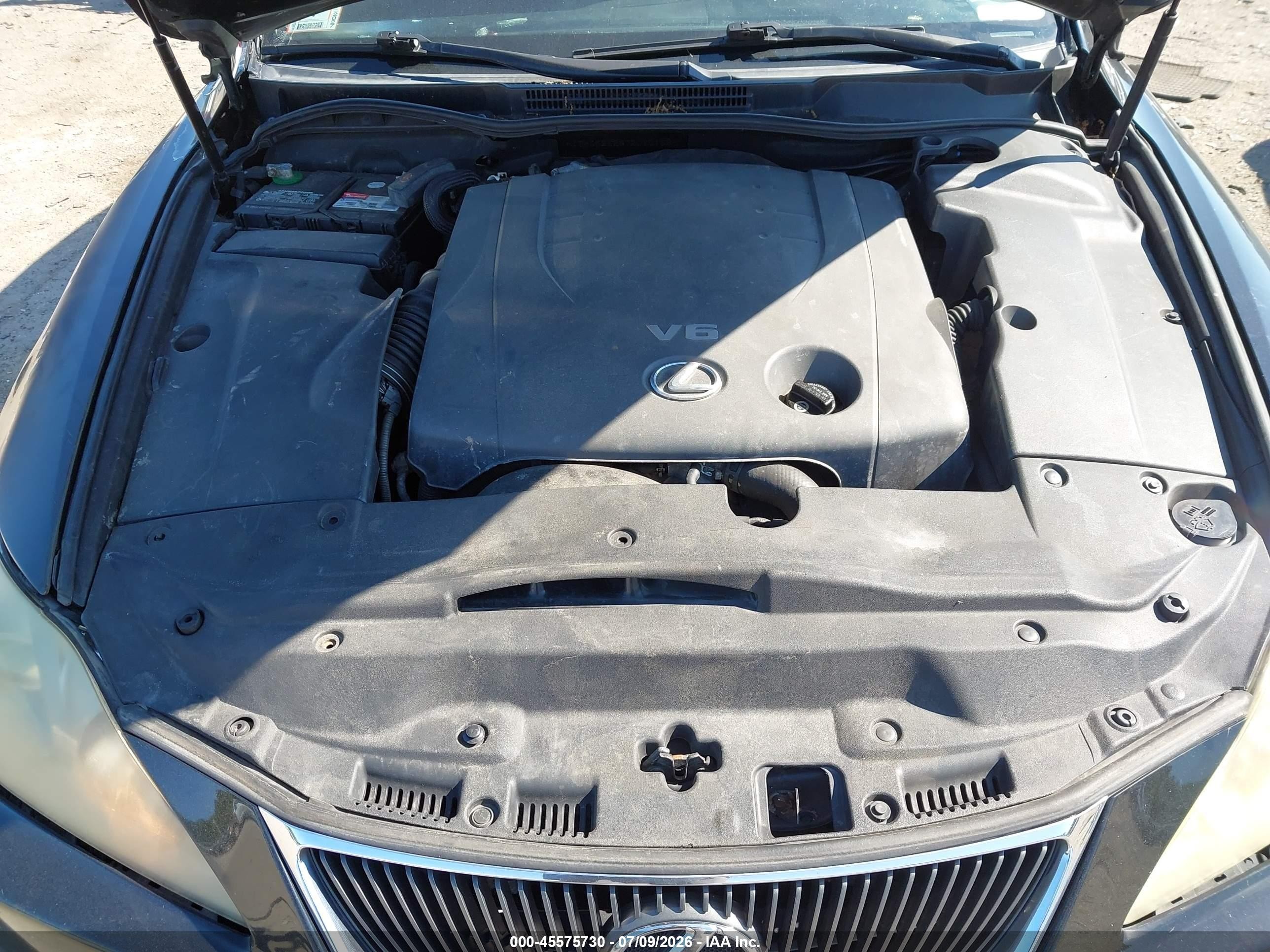 2007 Lexus Is 250   Black vin: JTHCK262672010122