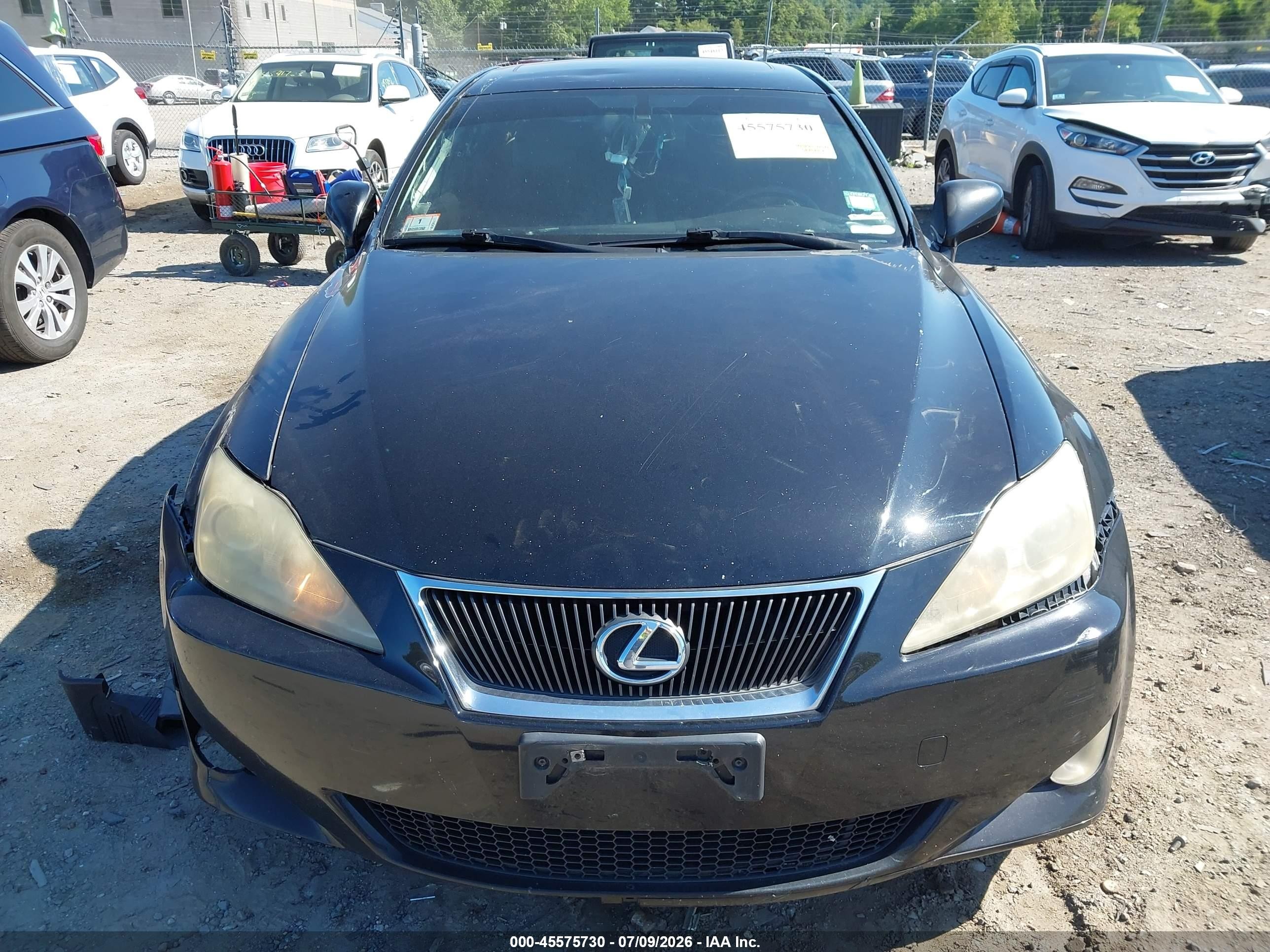 2007 Lexus Is 250   Black vin: JTHCK262672010122