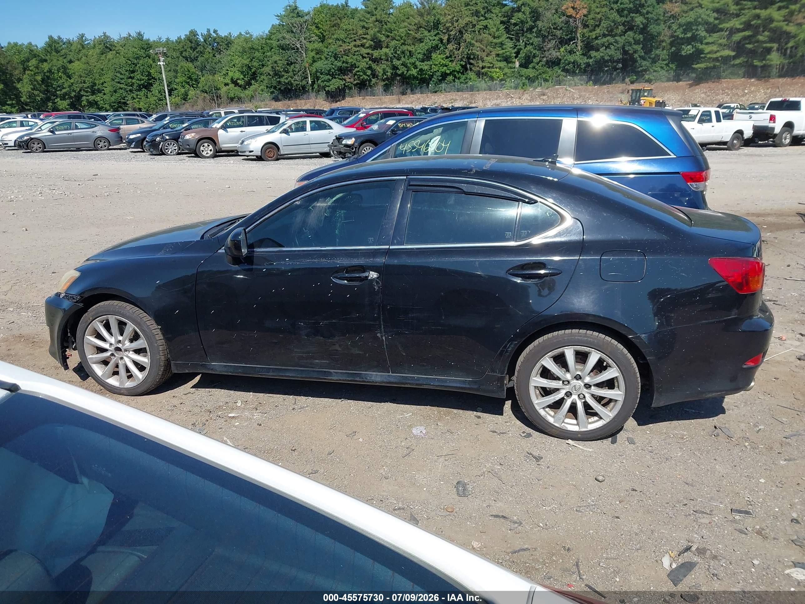 2007 Lexus Is 250   Black vin: JTHCK262672010122