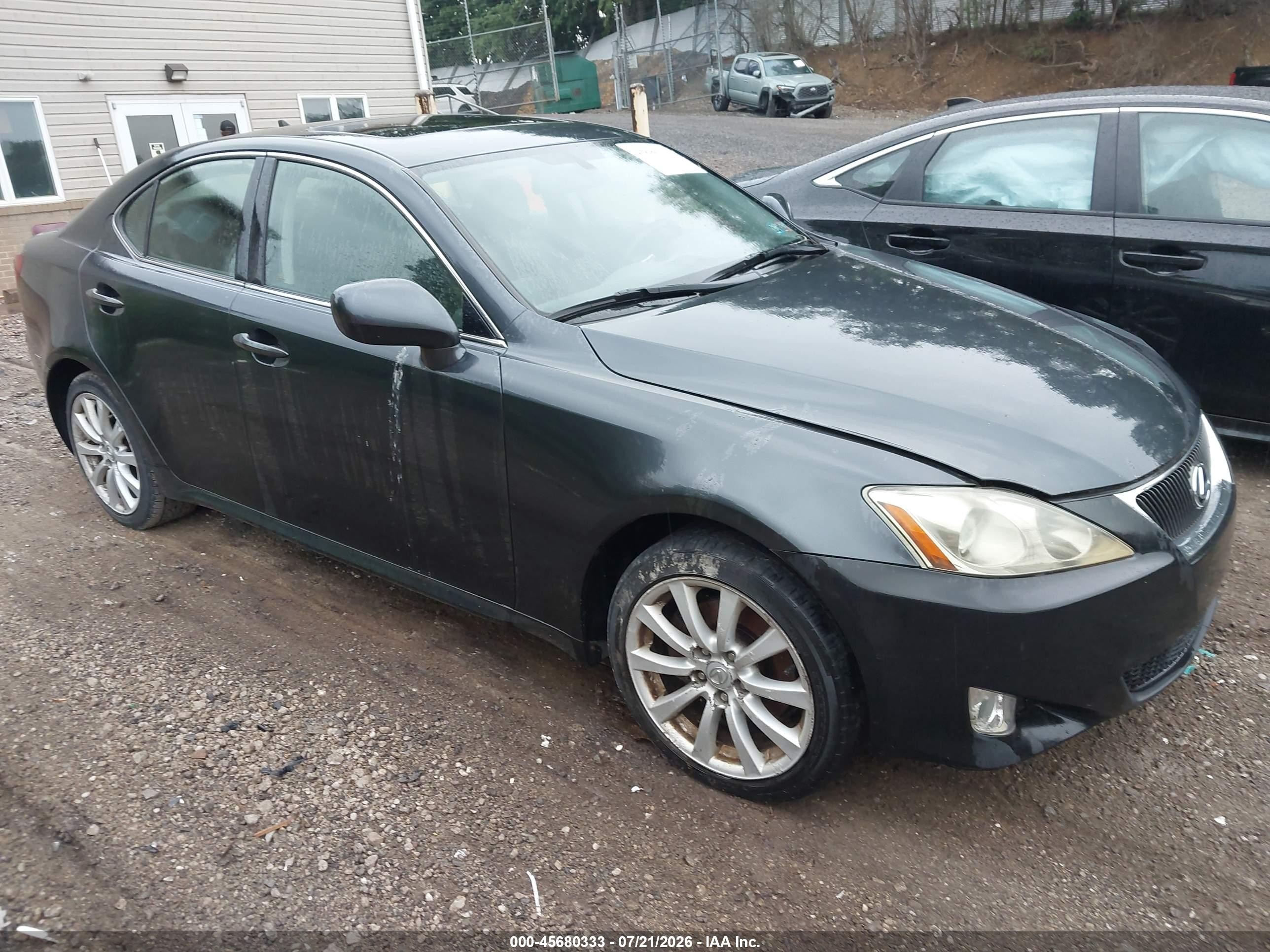 2007 Lexus Is 250   Black vin: JTHCK262672010265