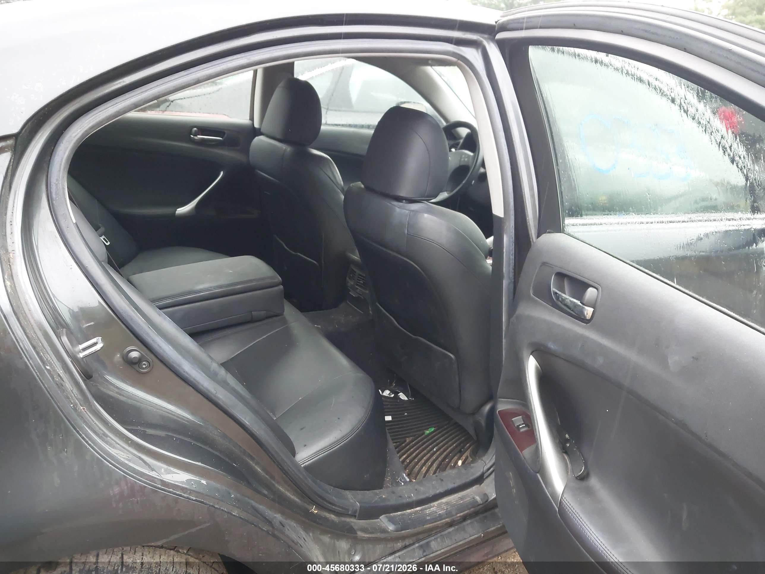 2007 Lexus Is 250   Black vin: JTHCK262672010265