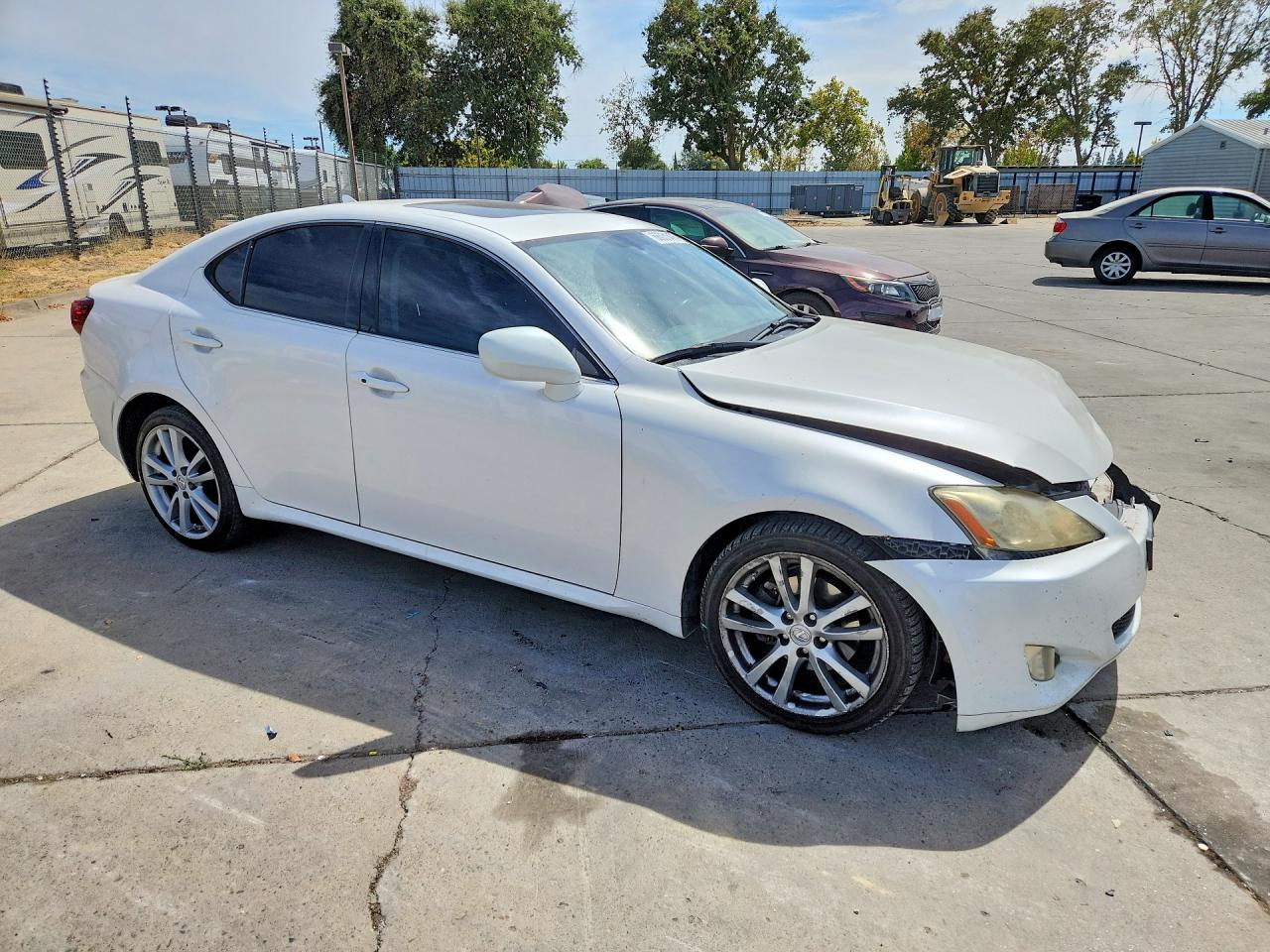 2007 Lexus Is 250 White vin: JTHCK262672016857