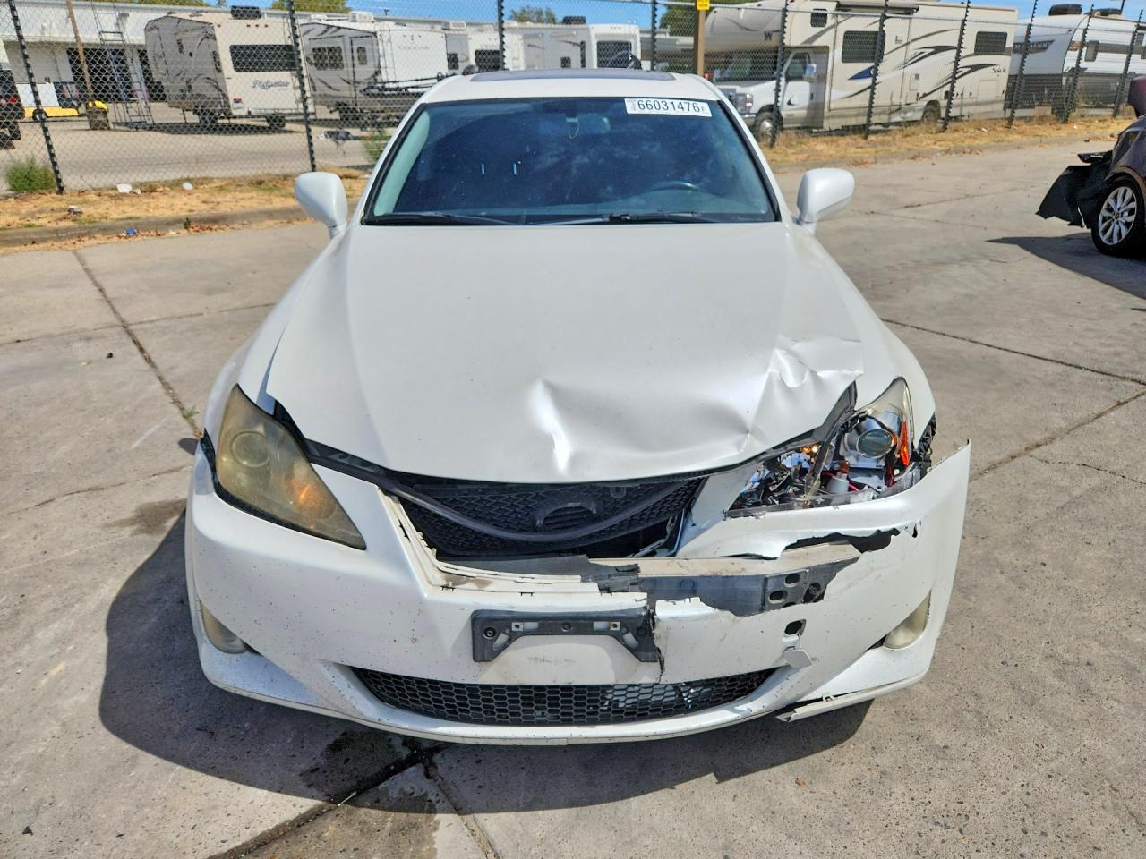 2007 Lexus Is 250 White vin: JTHCK262672016857
