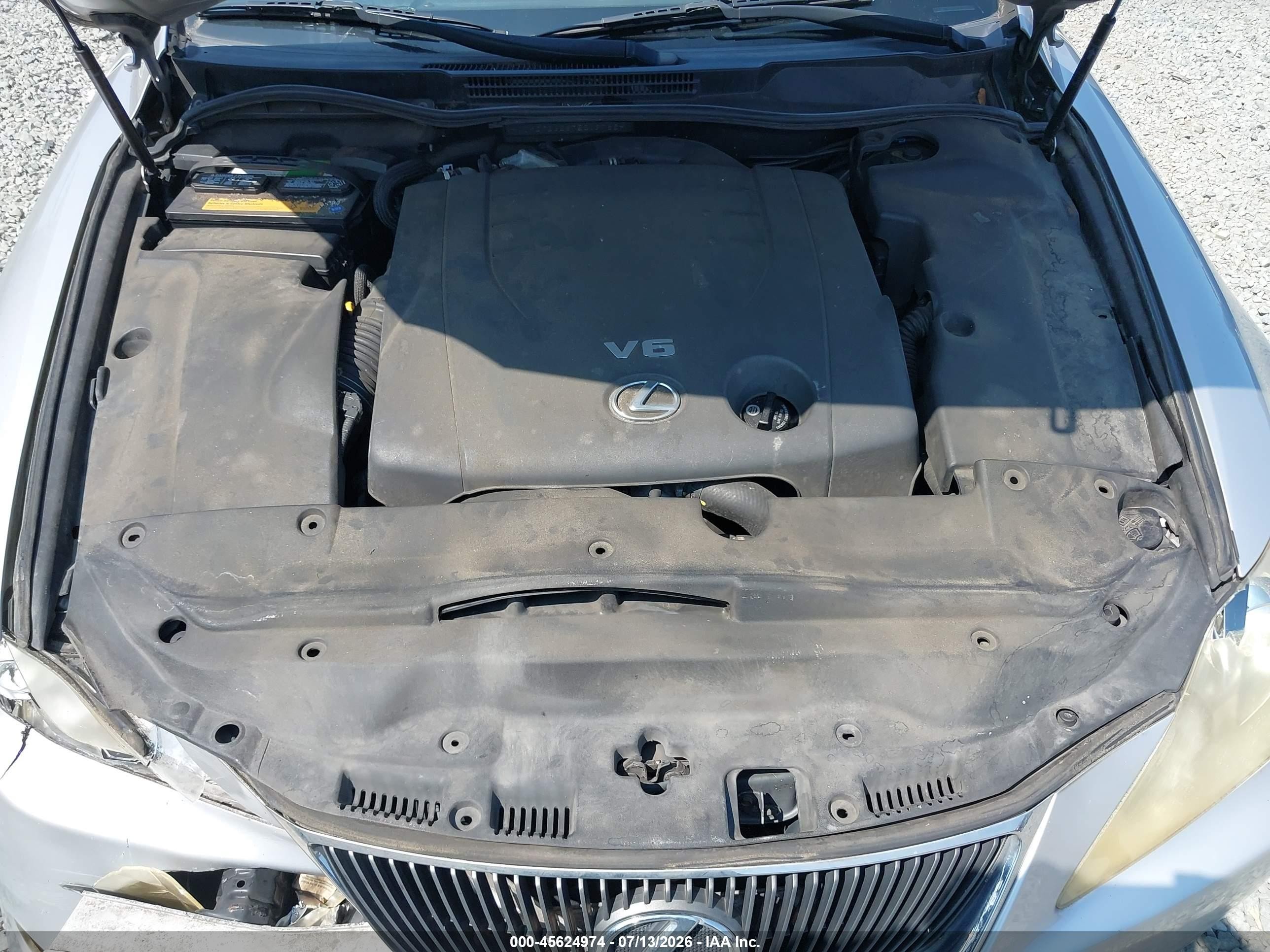 2007 Lexus Is 250   Silver vin: JTHCK262672019788
