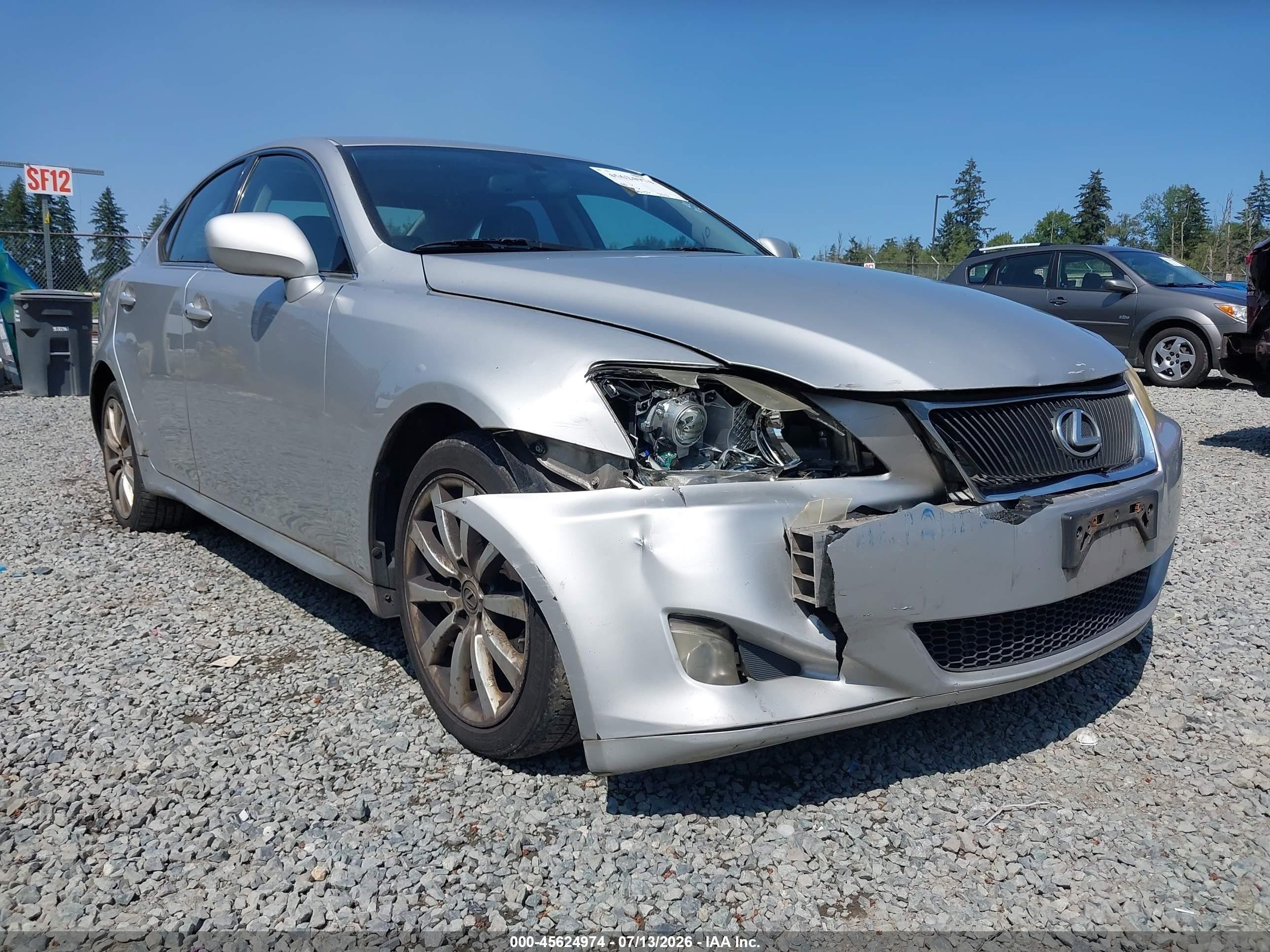 2007 Lexus Is 250   Silver vin: JTHCK262672019788