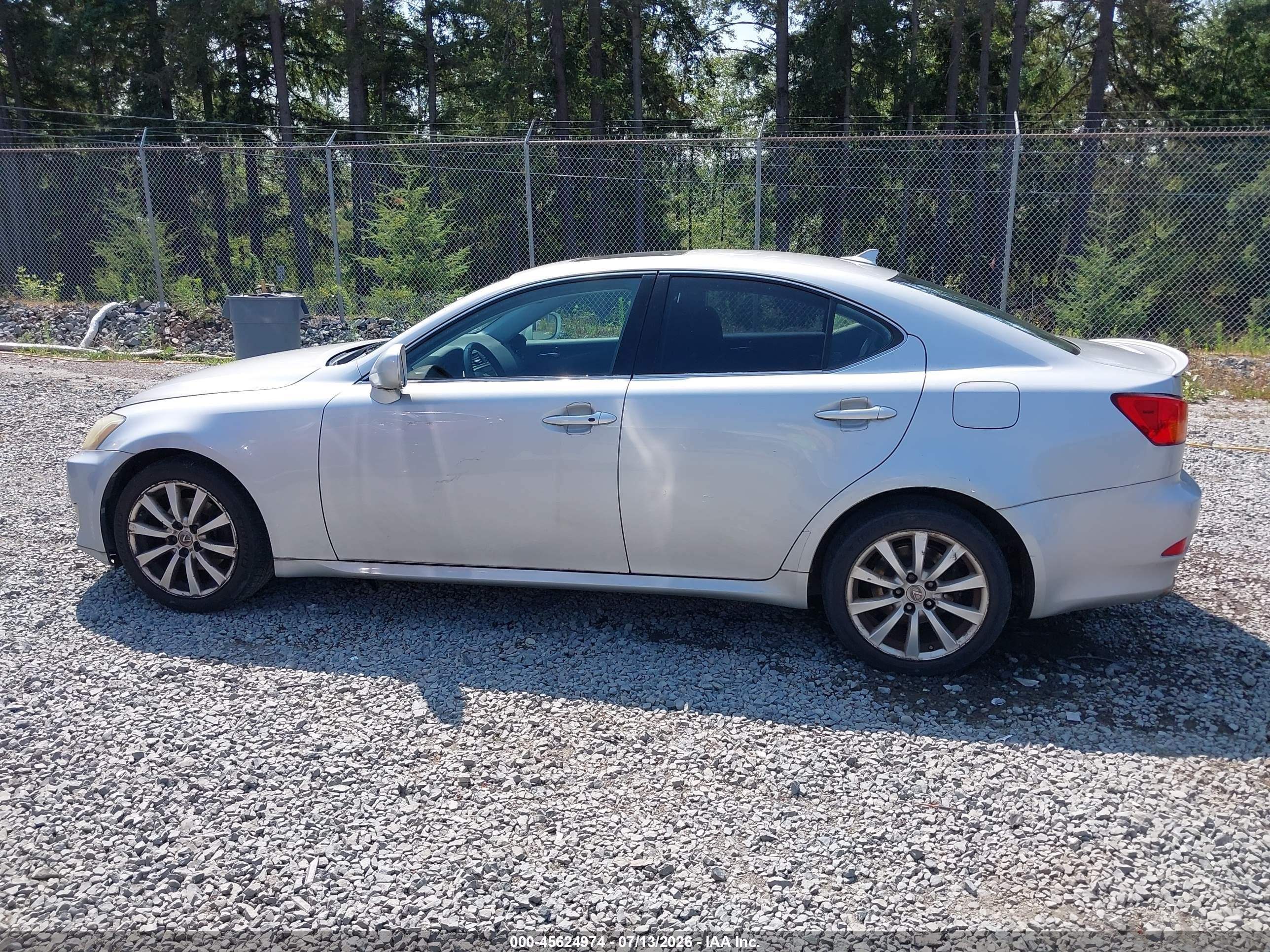 2007 Lexus Is 250   Silver vin: JTHCK262672019788