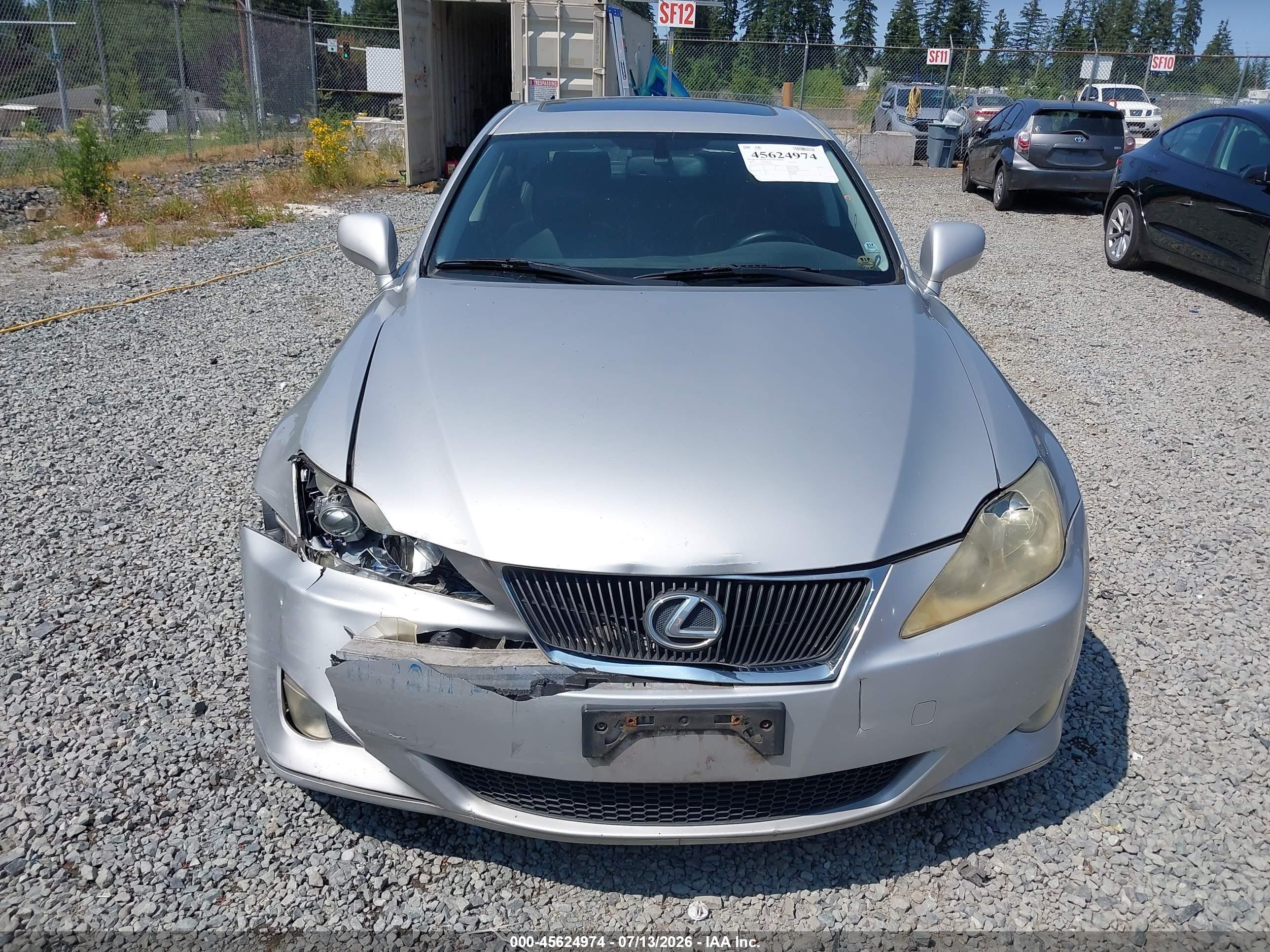 2007 Lexus Is 250   Silver vin: JTHCK262672019788