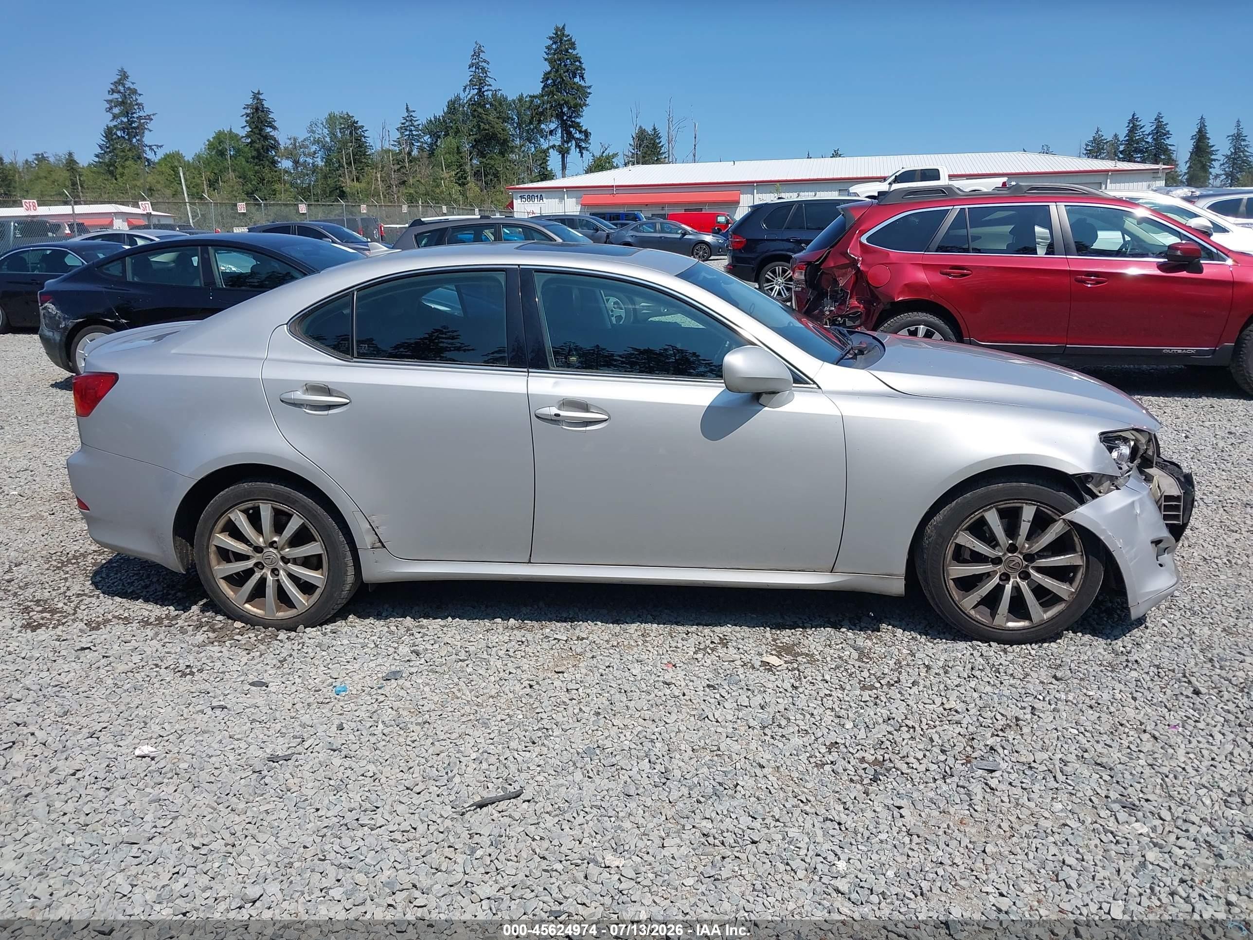 2007 Lexus Is 250   Silver vin: JTHCK262672019788