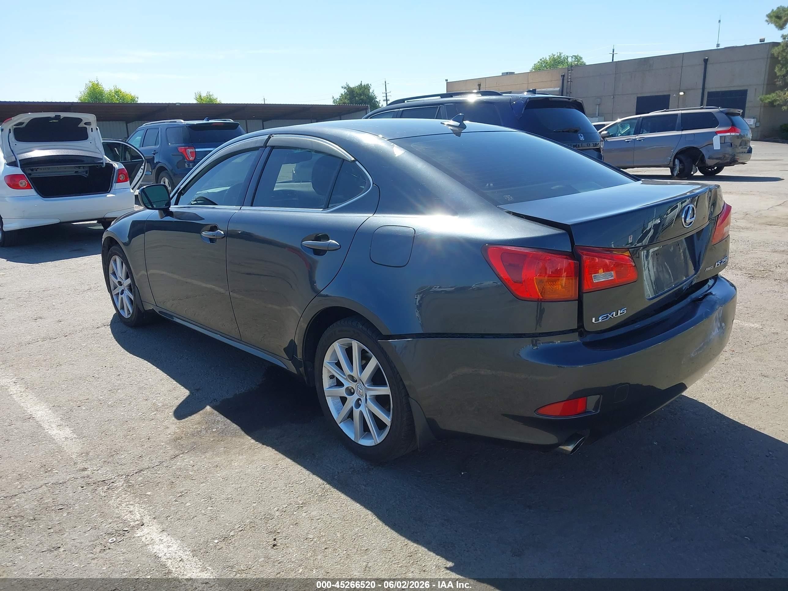 2008 Lexus Is 250 Black vin: JTHCK262682023163