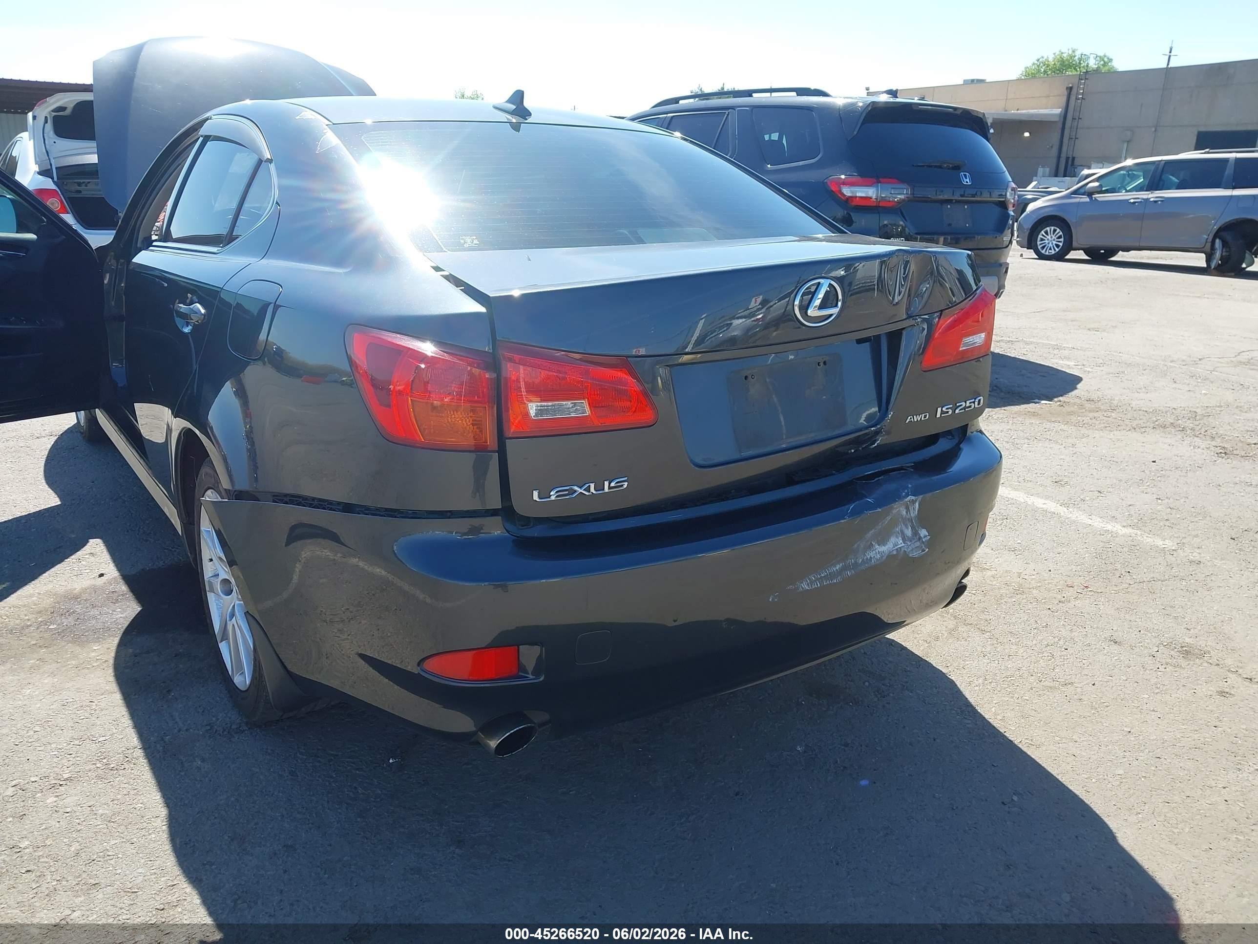 2008 Lexus Is 250 Black vin: JTHCK262682023163