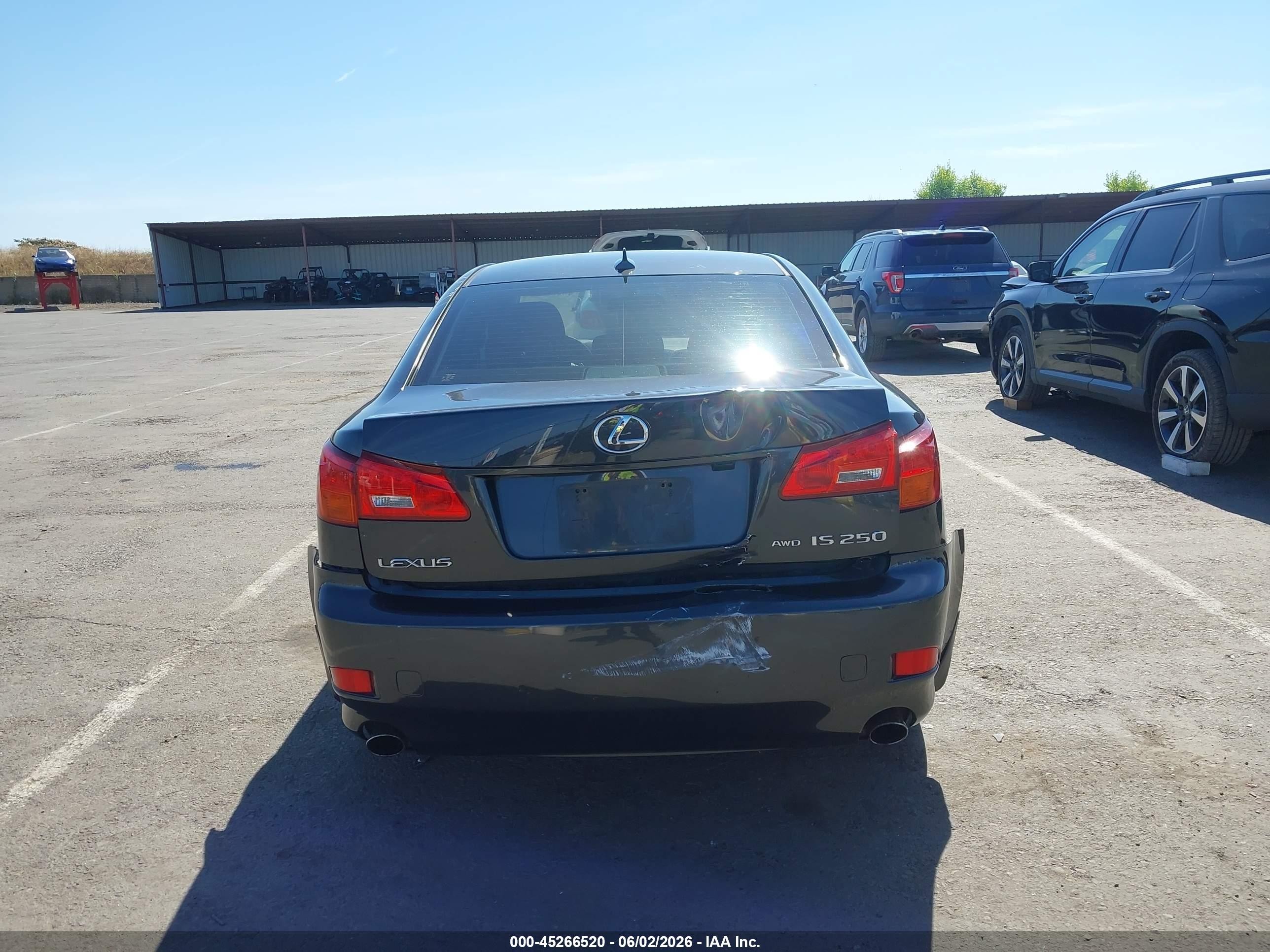 2008 Lexus Is 250 Black vin: JTHCK262682023163