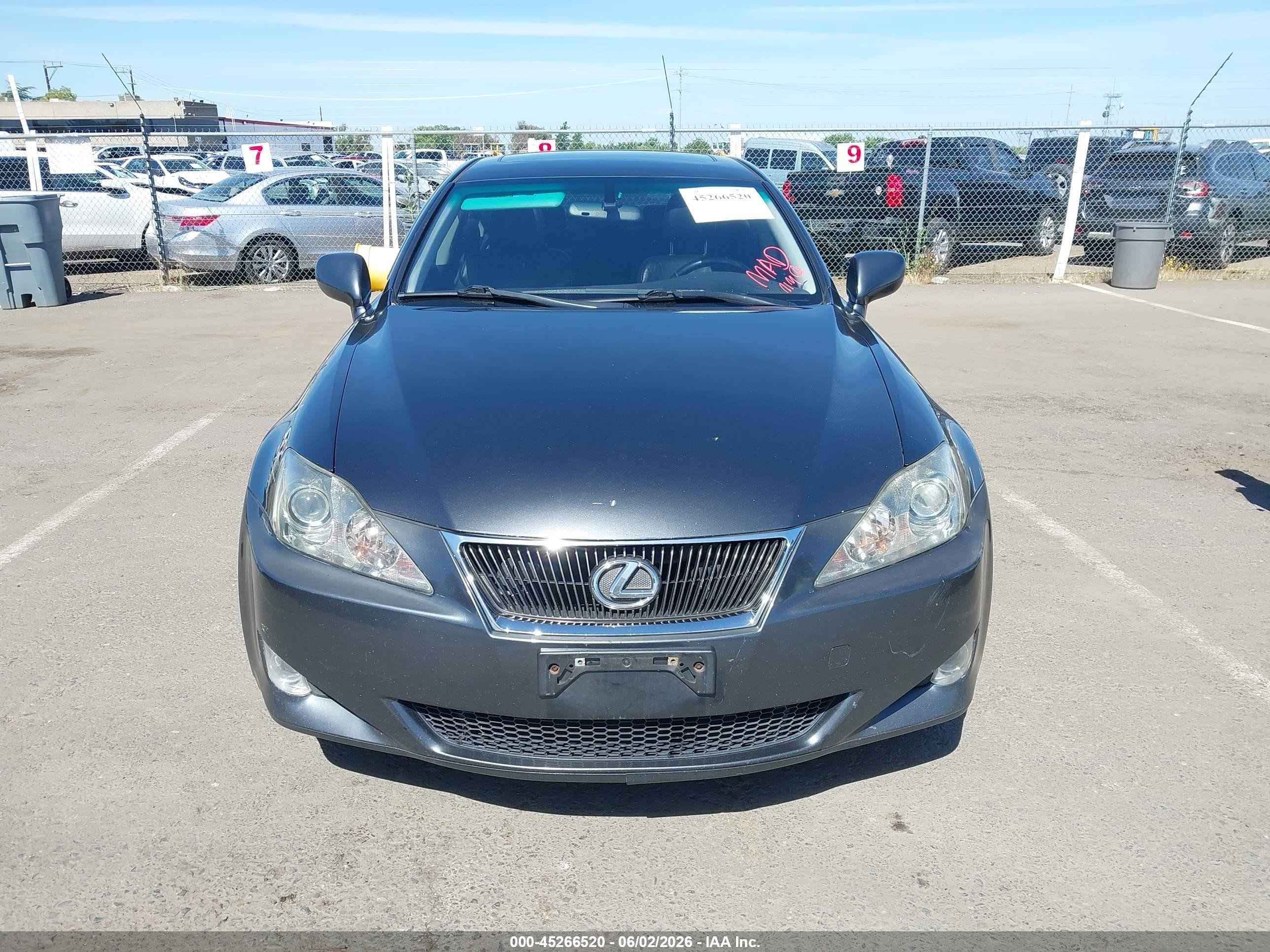2008 Lexus Is 250 Black vin: JTHCK262682023163