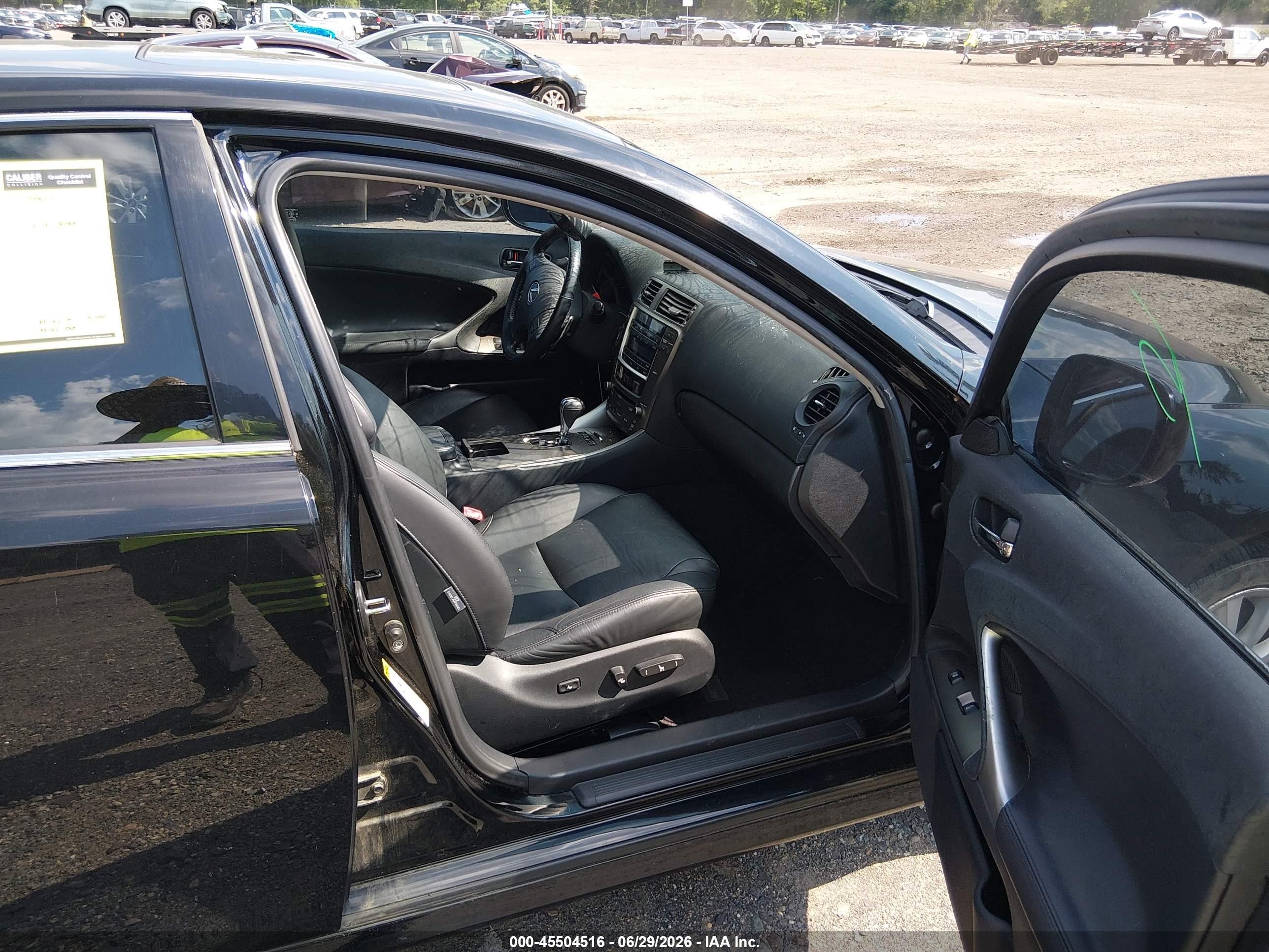 2008 Lexus Is 250   Black vin: JTHCK262685023016