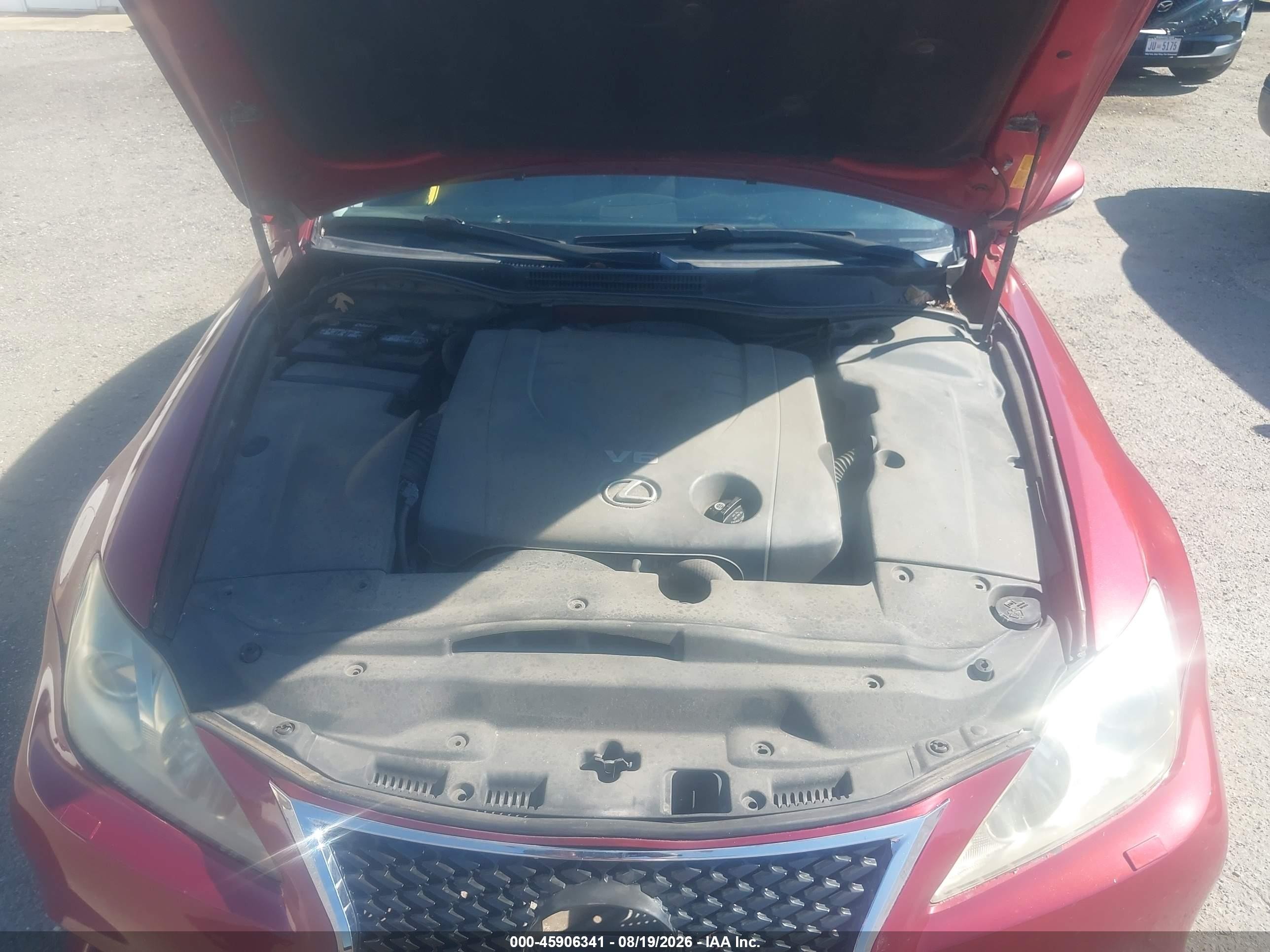 2009 Lexus Is 250   Красный vin: JTHCK262695029819