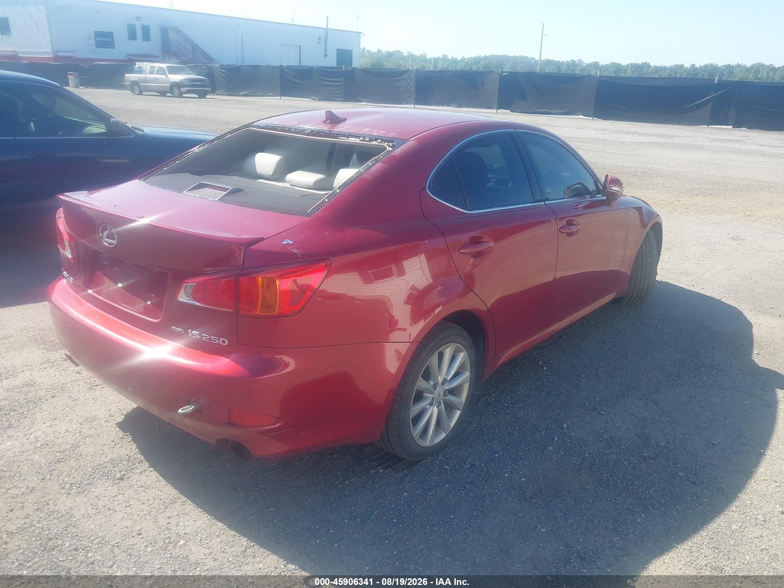 2009 Lexus Is 250   Красный vin: JTHCK262695029819